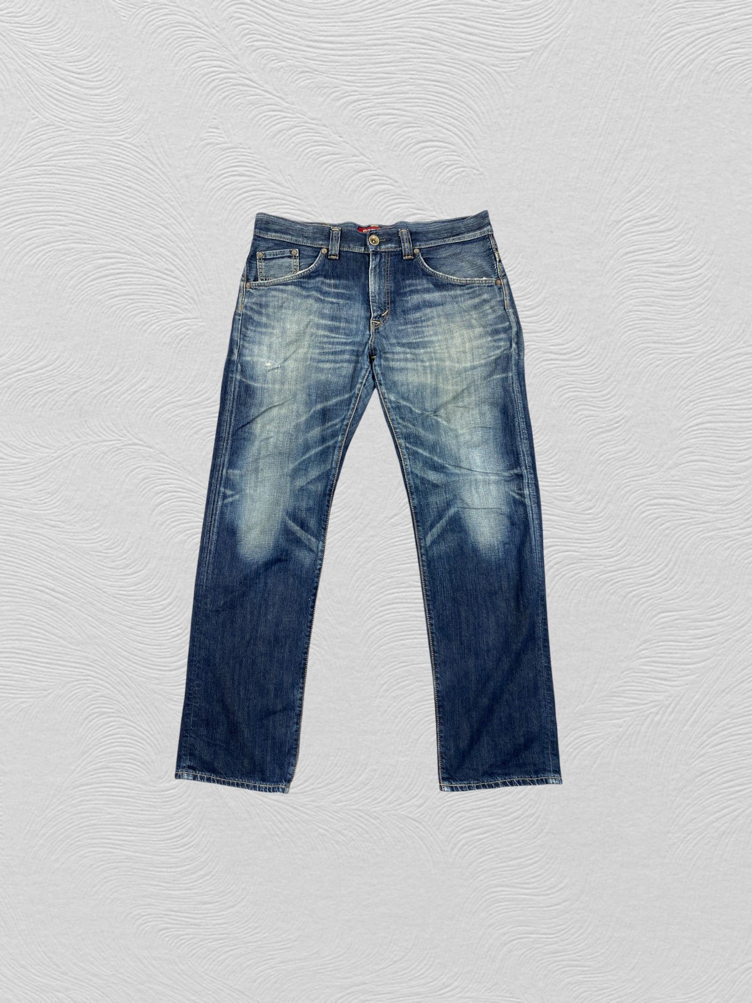 Japanese Brand Faded Blue Vintage Edwin Jeans 40x33.5 Denim- JN3654 Size US 40 / EU 56 - 1 Thumbnail