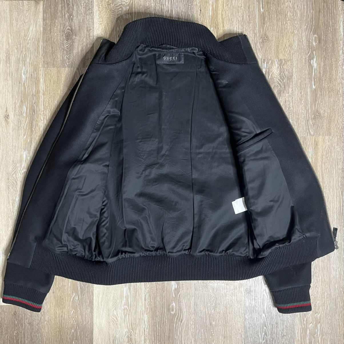 Gucci RARE 2013 gucci black wool bomber Size US XXL / EU 58 / 5 - 3 Thumbnail