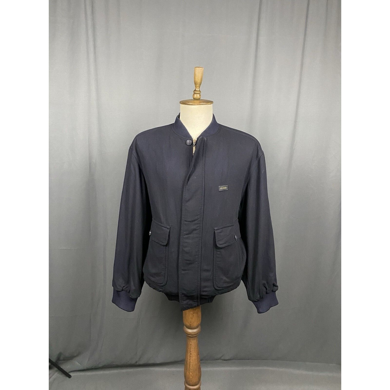 Paul & Shark Paul&Shark Men's Black Wool Multipocket High Neck Bomber Jac Size US XL / EU 56 / 4 - 3 Thumbnail