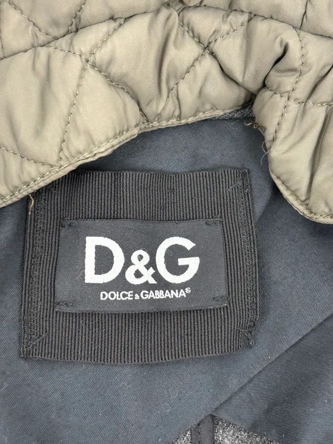 Dolce & Gabbana 2000s Dolce & Gabbana Grey Detachable Fur Hooded Coat Size XS / US 0-2 / IT 36-38 - 13 Thumbnail