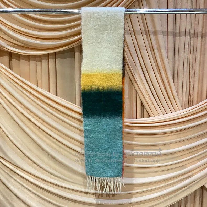 Loewe Loewe Rainbow Mohair Fringe Scarf Size ONE SIZE - 2 Thumbnail