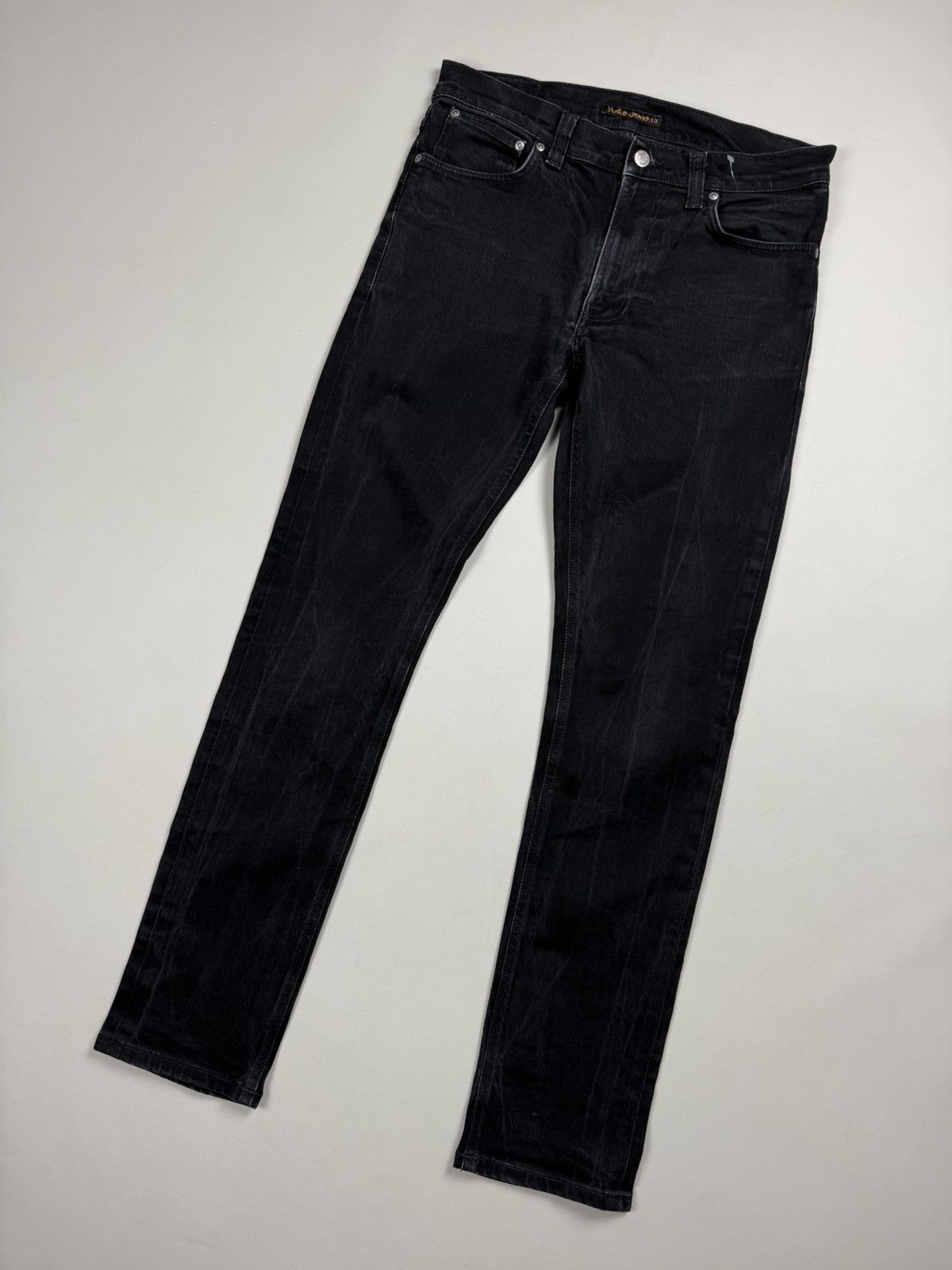 Nudie Jeans Nudie Jeans Co Lean Dean Dey Cold Black Men’s Jeans Size US 32 / EU 48 - 4 Thumbnail