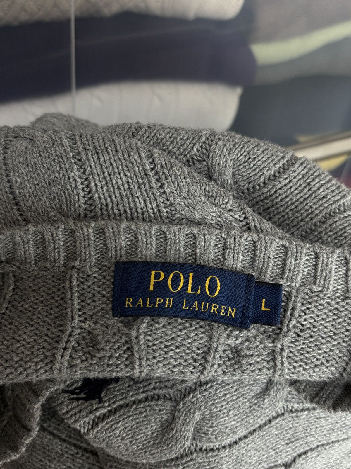 Polo Ralph Lauren Polo Ralph Lauren Classic Cable Knit Sweater Vintage Size US L / EU 52-54 / 3 - 9 Thumbnail
