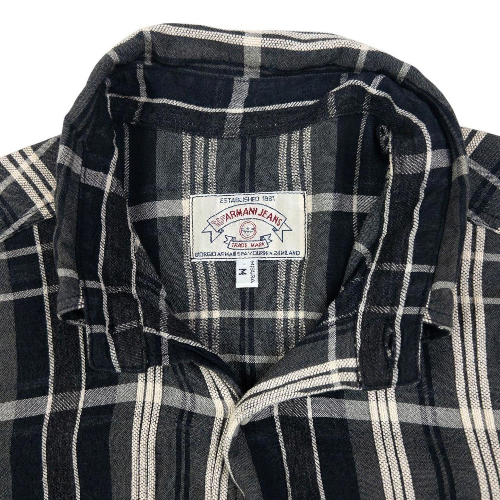 Other Vintage Armani Jeans Checkered Long Sleeve Button Up Shirt M Size US M / EU 48-50 / 2 - 3 Thumbnail