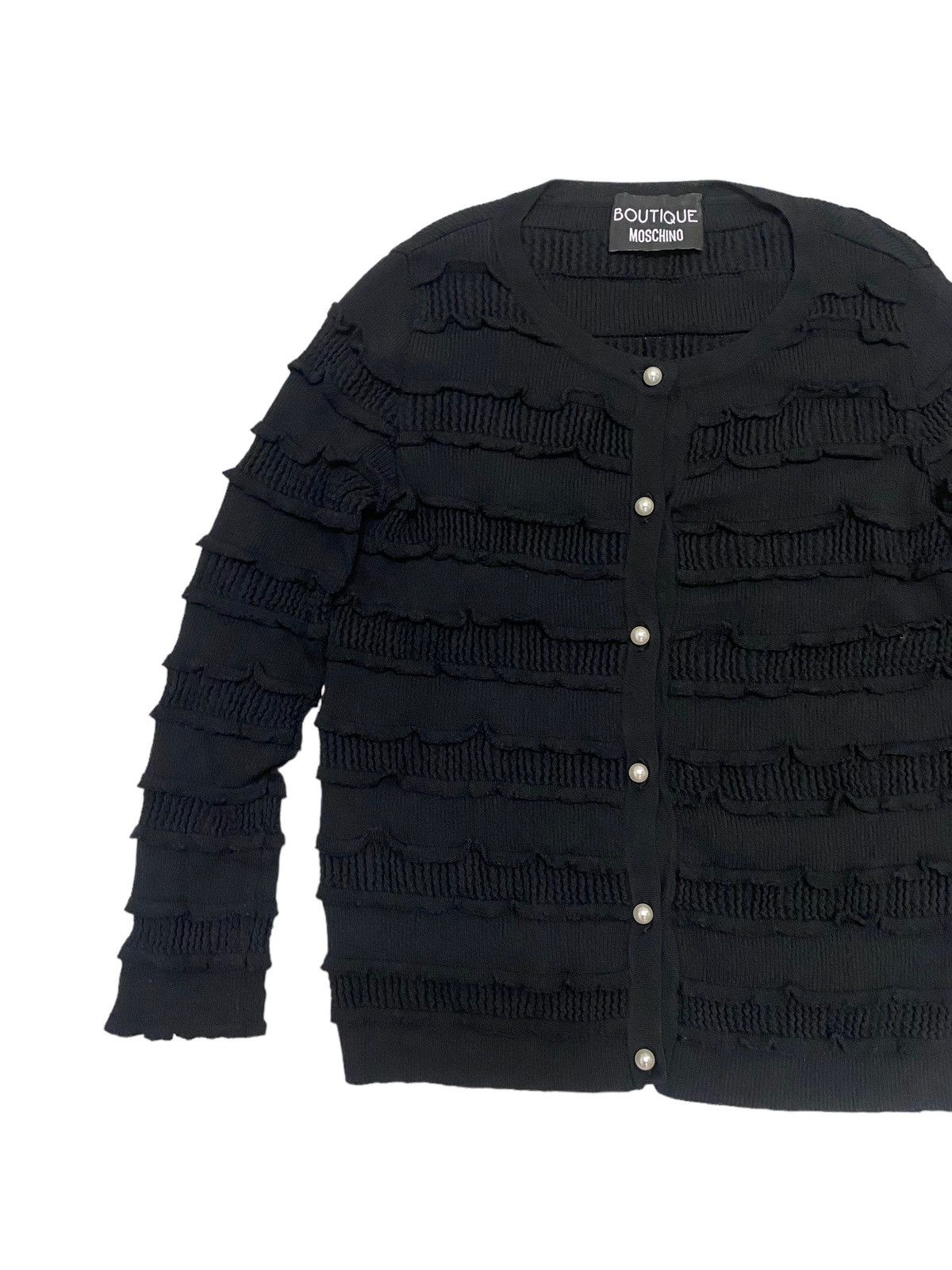 Boutique Moschino Boutique Moschino Ruffle Layer Knit Sweater Size S / US 4 / IT 40 - 2 Thumbnail