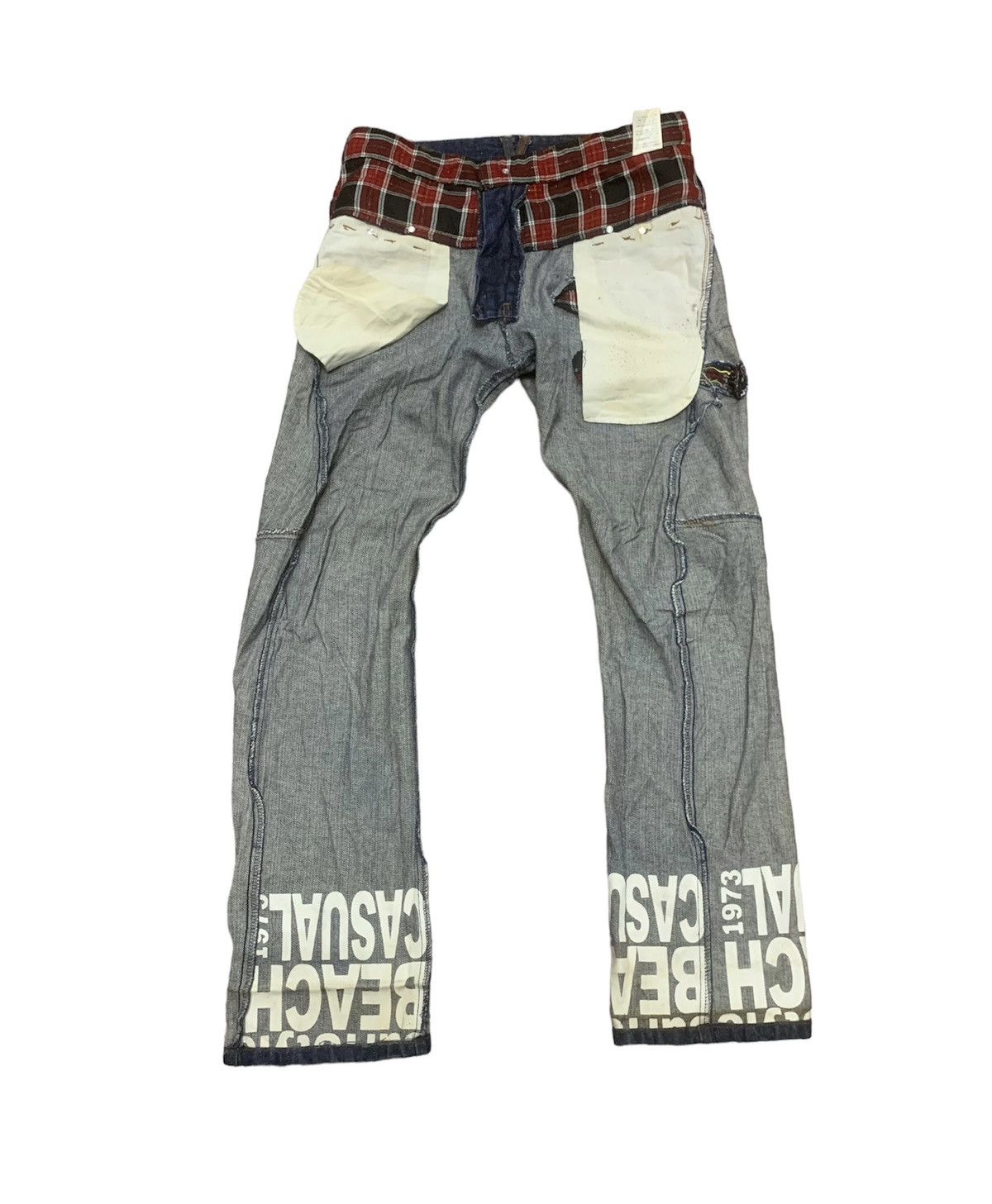 Hysteric Glamour B.S RAW LIMITED EDITION BEACH CASUAL DOUBLE WAIST DENIM Size US 33 - 2 Thumbnail