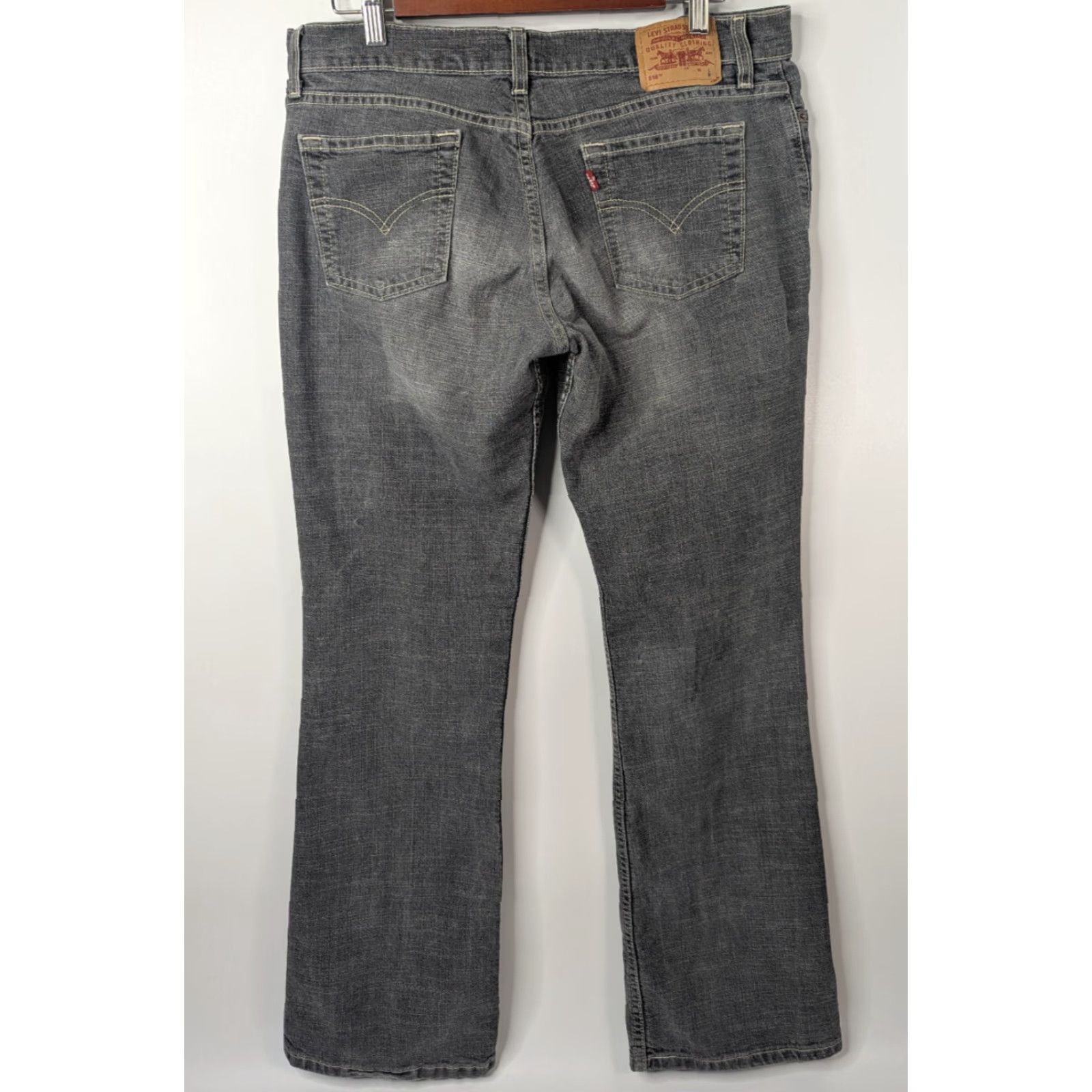 Levi's VINTAGE Levi's 518 Jeans Bootcut Regular Women Size 13 JR M Grey Faded Comfort Stretch denim Size 34" / US 12 / IT 48 - 4 Thumbnail