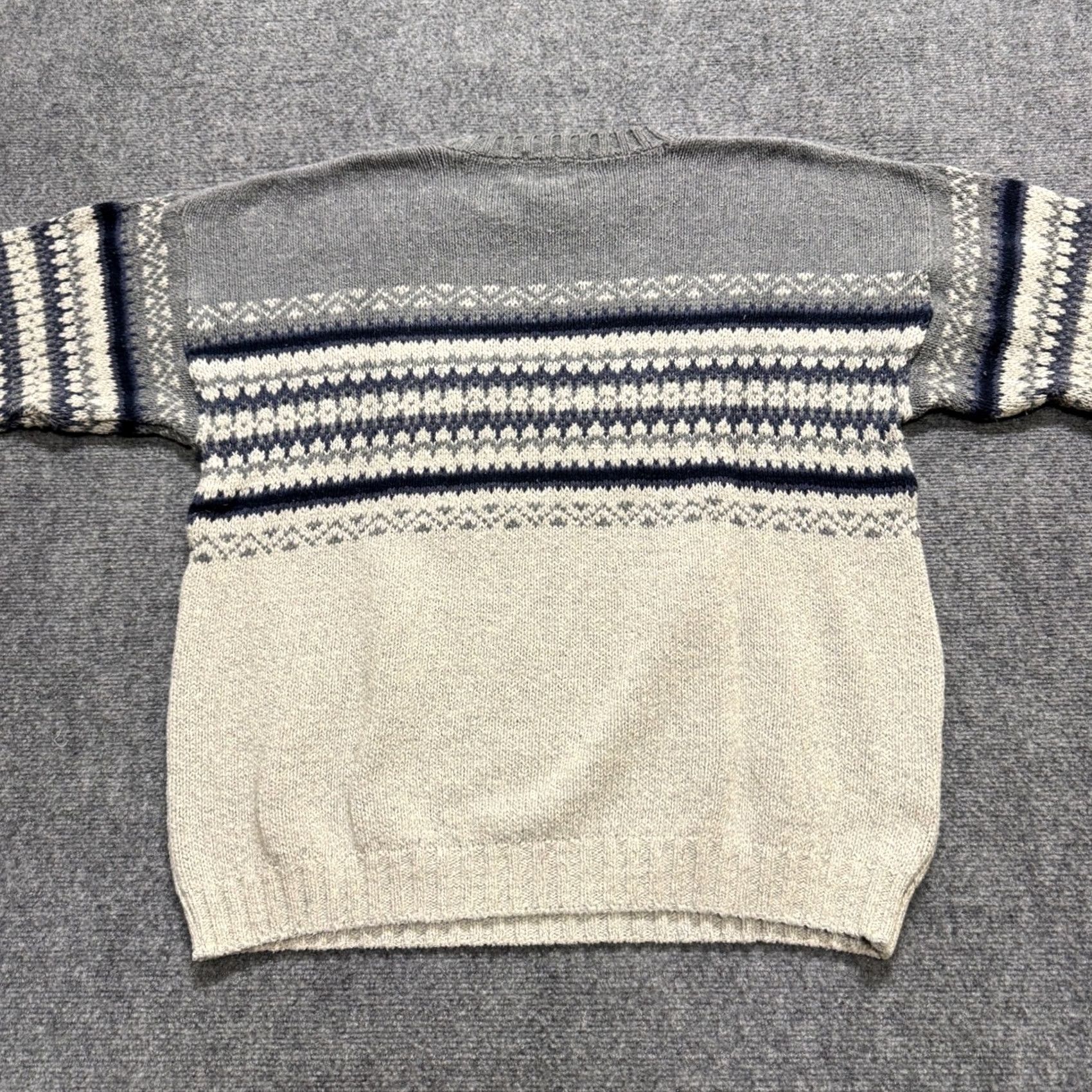 Eddie Bauer Eddie Bauer Knitted Pullover Sweater Mens Large Gray Cotton Blend Made In USA Size US L / EU 52-54 / 3 - 3 Thumbnail
