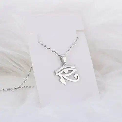Jewelry Stainless Steel Eye of Horus Necklace Size ONE SIZE - 2 Thumbnail