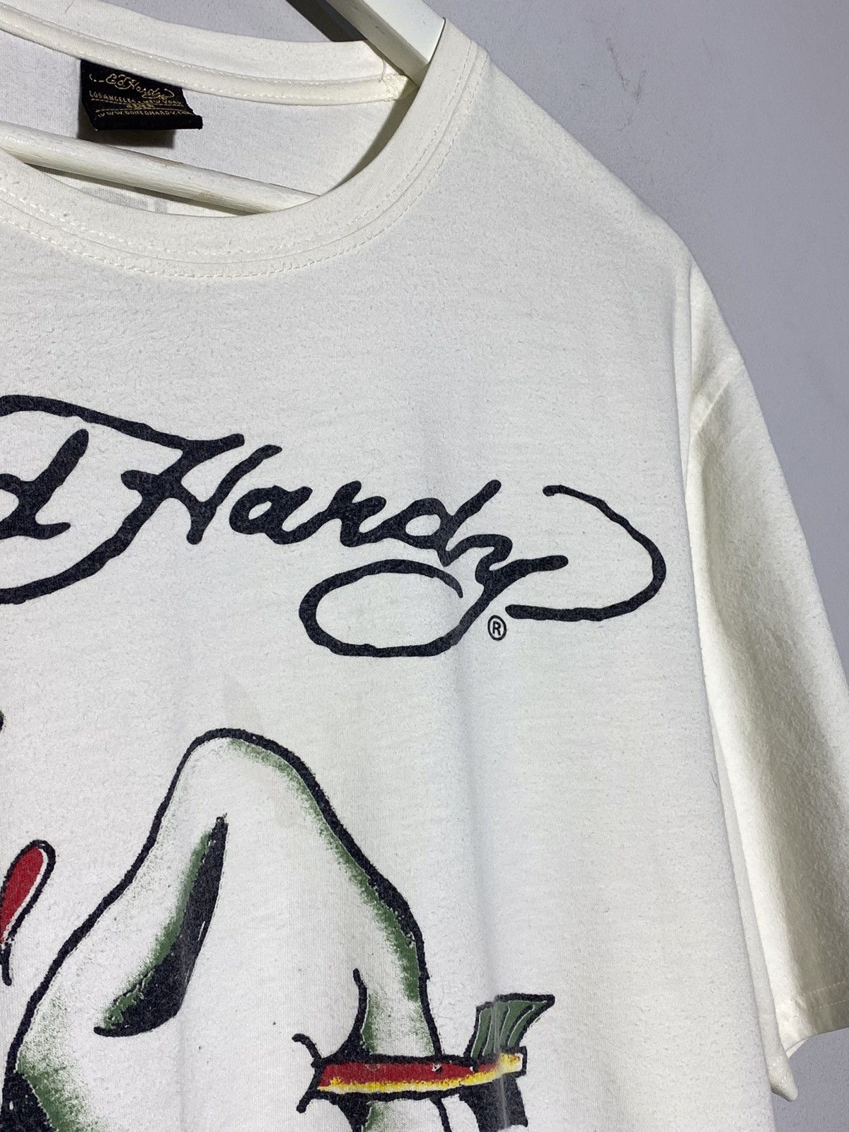 Christian Audigier × Ed Hardy Ed Hardy y2k hype streetwear style white t-shirt Size US XL / EU 56 / 4 - 5 Thumbnail