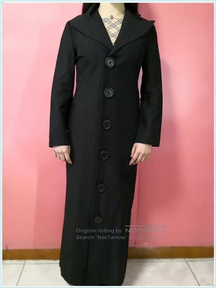 Yohji Yamamoto Yohji Yamamoto Extra-Long Wool Blazer Size S / US 4 / IT 40 - 1 Thumbnail