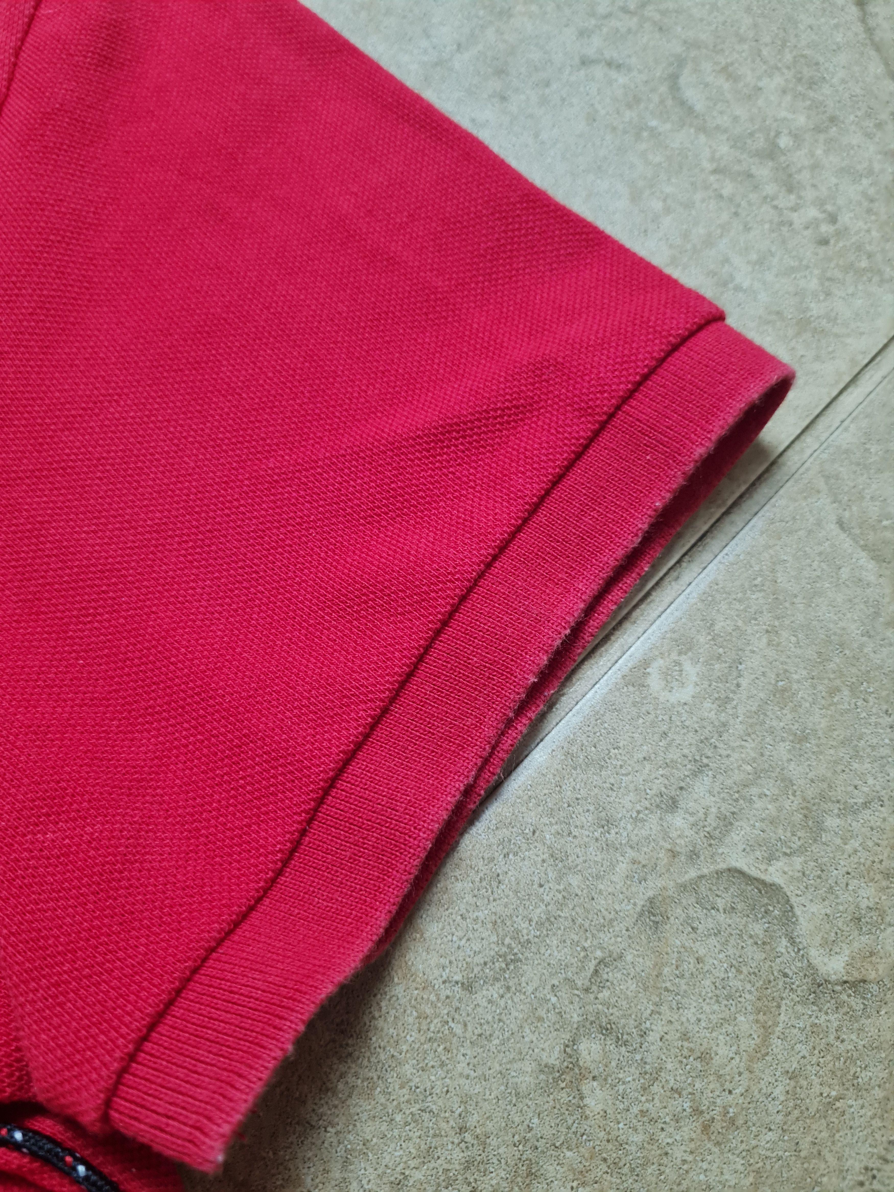 Moncler Mens T-Shirt MONCLER Logo Patch Polo Shirt In Red Size S Size US S / EU 44-46 / 1 - 9 Thumbnail