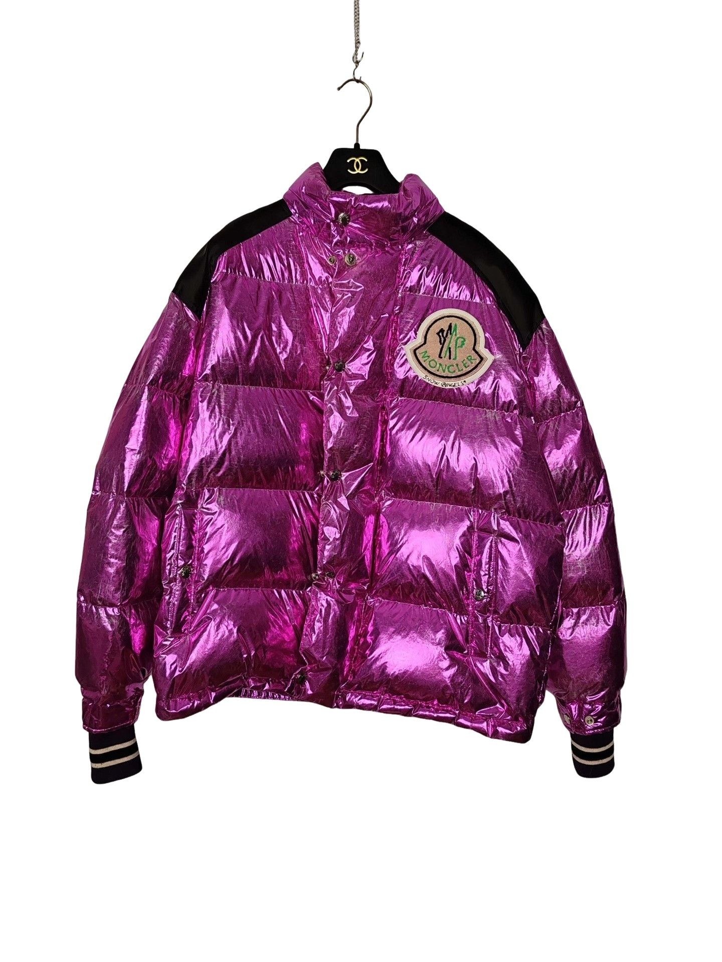 Moncler Moncler x Palm Angels Metallic Down Jacket 1 Size S / US 4 / IT 40 - 1 Thumbnail
