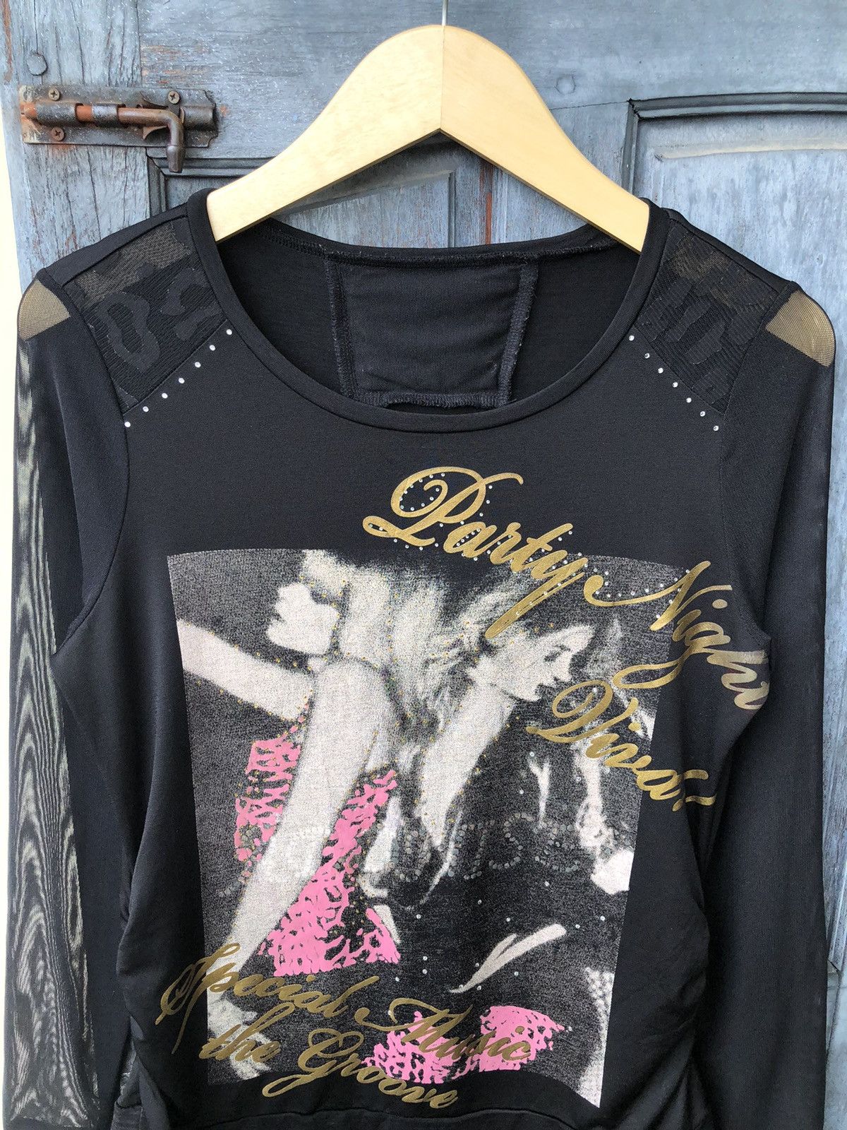 Japanese Brand Japanese Poem, Diamond, Transparent Mesh & Leopard Details Size M / US 6-8 / IT 42-44 - 6 Thumbnail