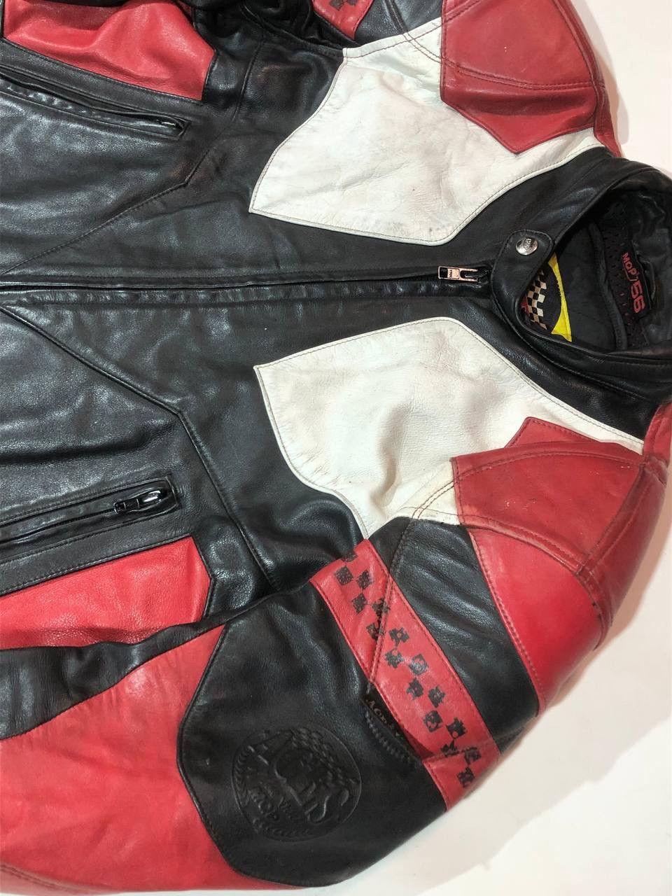 Vintage MQP Racing Moto Avangarde Leather Jacket Vintage Size US L / EU 52-54 / 3 - 5 Thumbnail