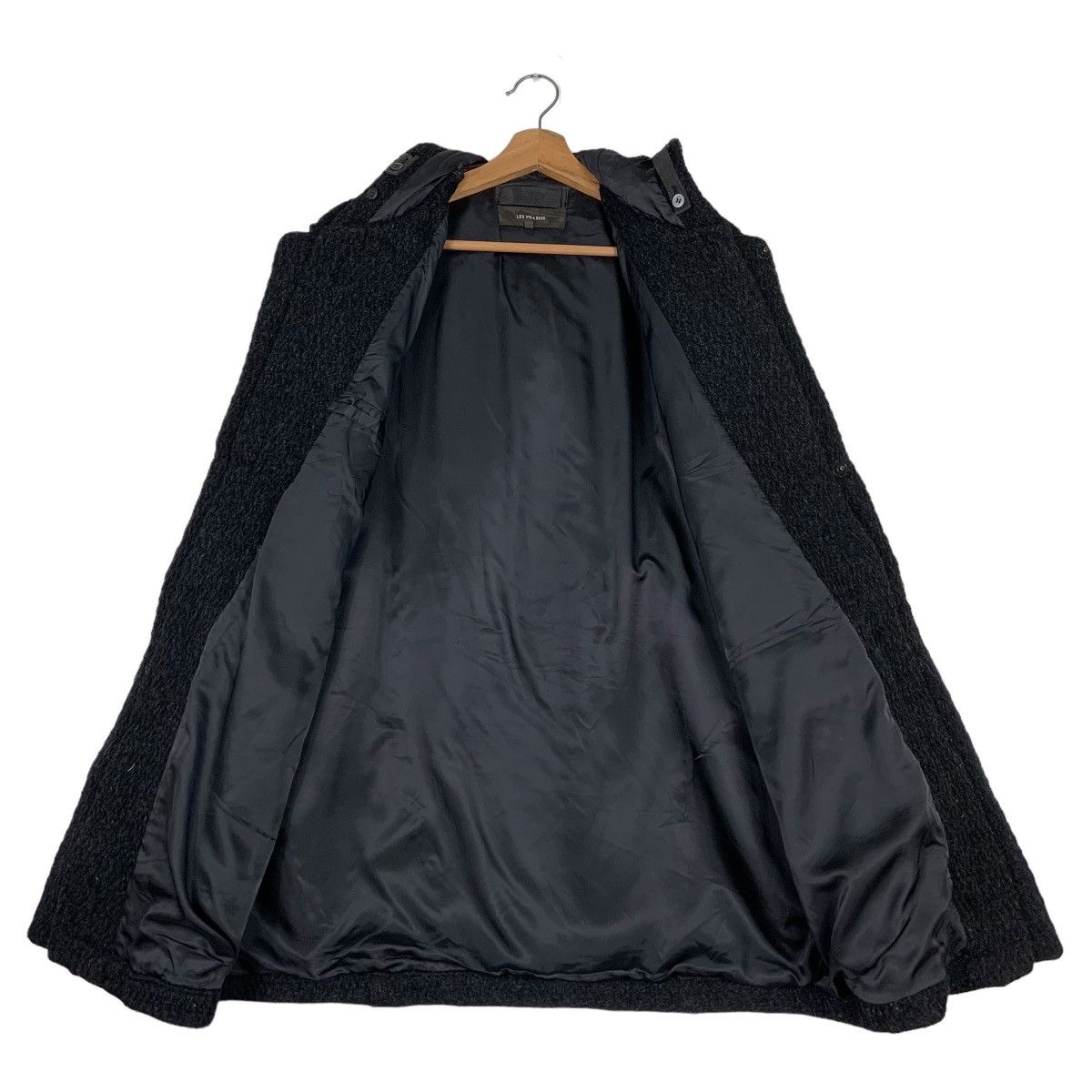 Japanese Brand LES VIS a BOIS Hooded Duffle Coat Wool Overcoat #0378-C17 Size US M / EU 48-50 / 2 - 11 Thumbnail