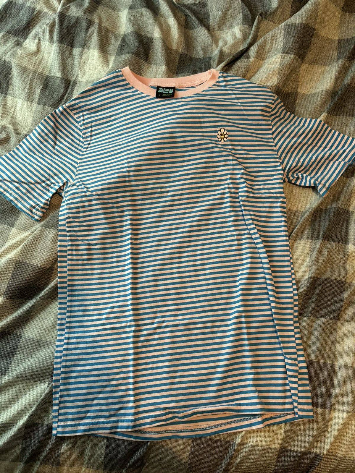 A.LAB A Lab Blue and Pink striped T-Shirt Size US L / EU 52-54 / 3 - 1 Thumbnail
