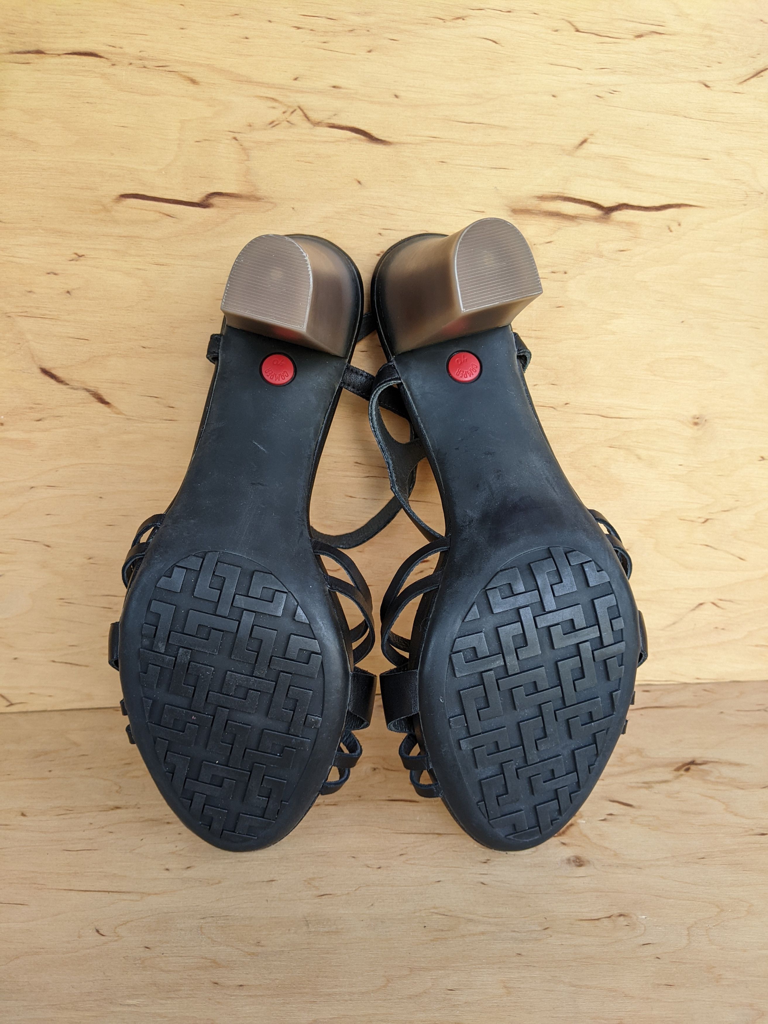 Camper Camper Womens Heels Shoes Ariadna Black Prada Dior Sandals Size US 8.5 / IT 38.5 - 16 Thumbnail