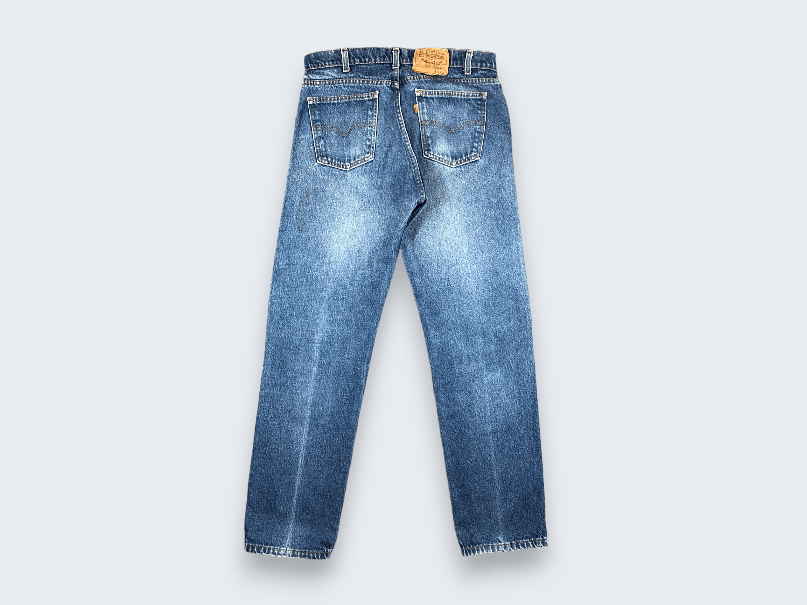 Levi's × Vintage Vintage 80s Levis Orange Tab Blue Wash Jeans L648 Size US 34 / EU 50 - 4 Thumbnail