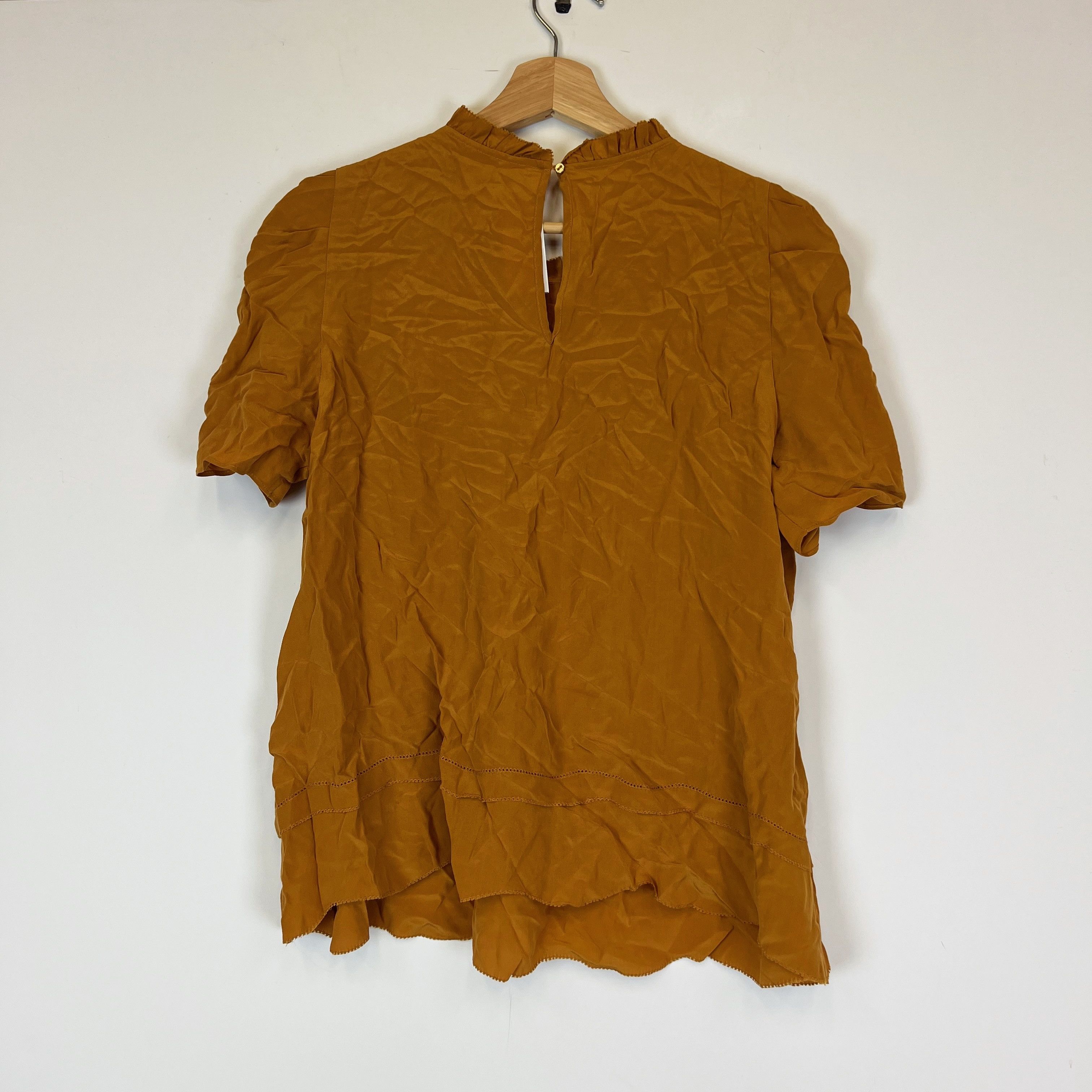 Ulla Johnson NEW Ulla Johnson Silk Chiffon Ruffle Pleated Size L / US 10 / IT 46 - 4 Thumbnail