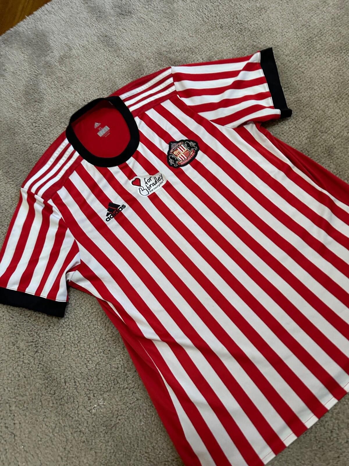 Adidas SUNDERLAND ADIDAS 2017/2018 FOOTBALL SOCCER HOME JERSEY XL Size US XL / EU 56 / 4 - 3 Thumbnail