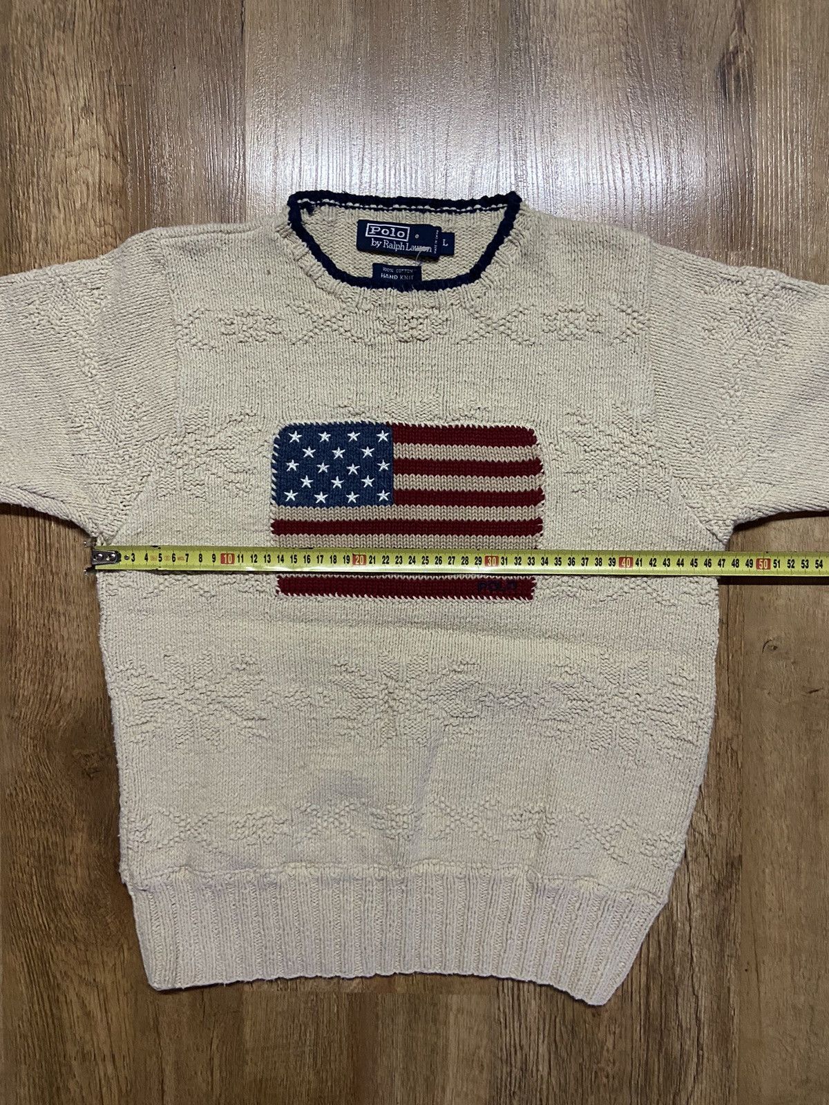 Polo Ralph Lauren × Ralph Lauren RALPH LAUREN KNITTED USA LOGO SWEATER JUMPER Size L / US 10 / IT 46 - 8 Thumbnail