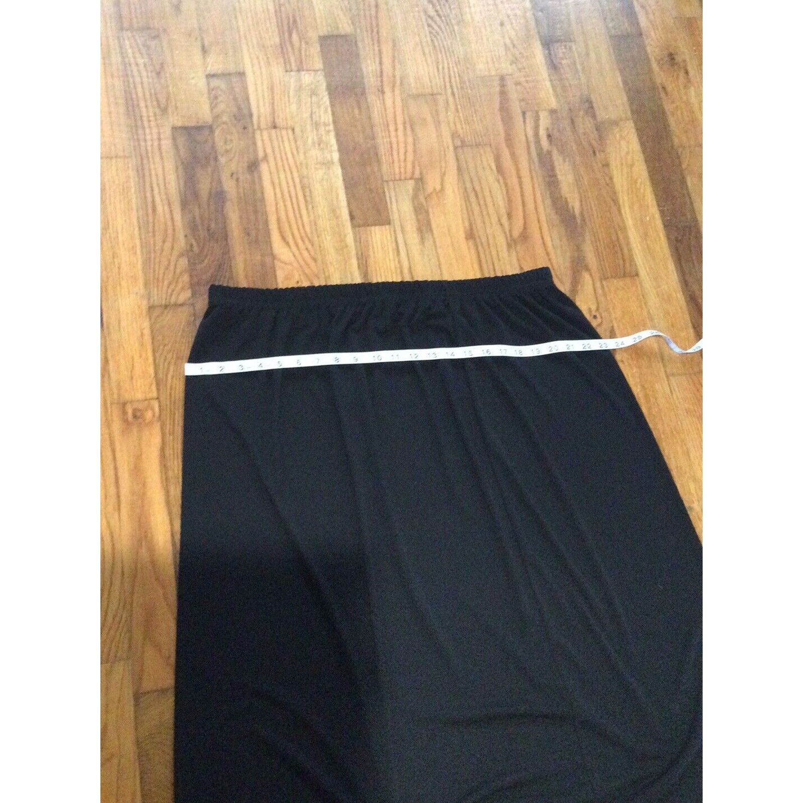 Other N Touch Elastic Waist Pleated A Line Black Skirt Sz 3X Size 38" / US 16 / IT 52 - 14 Thumbnail