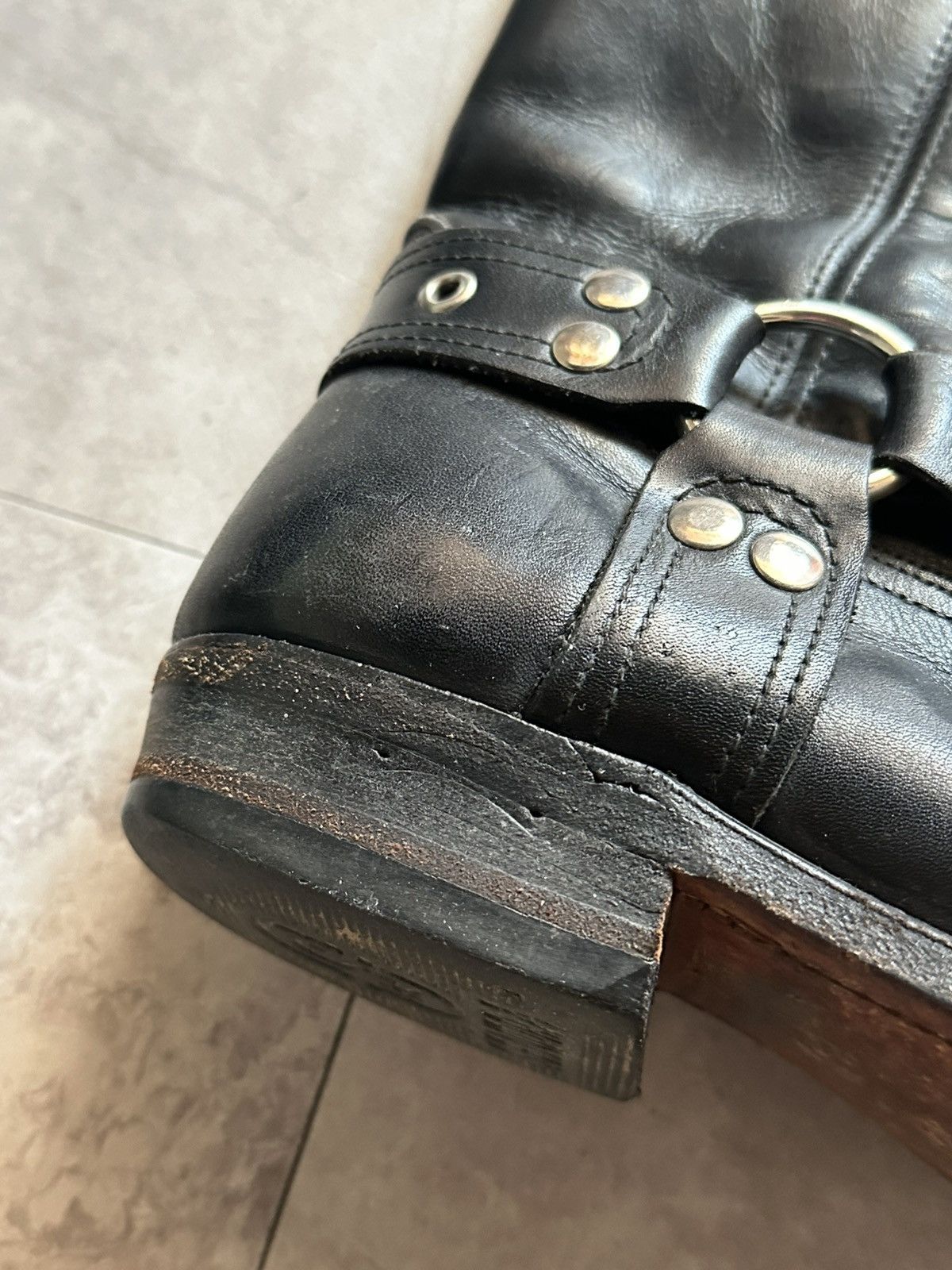 Sendra Vintage Sendra Black Leather Harness Biker Boots Sz 4,5 US Size US 4.5 / IT 34.5 - 12 Thumbnail
