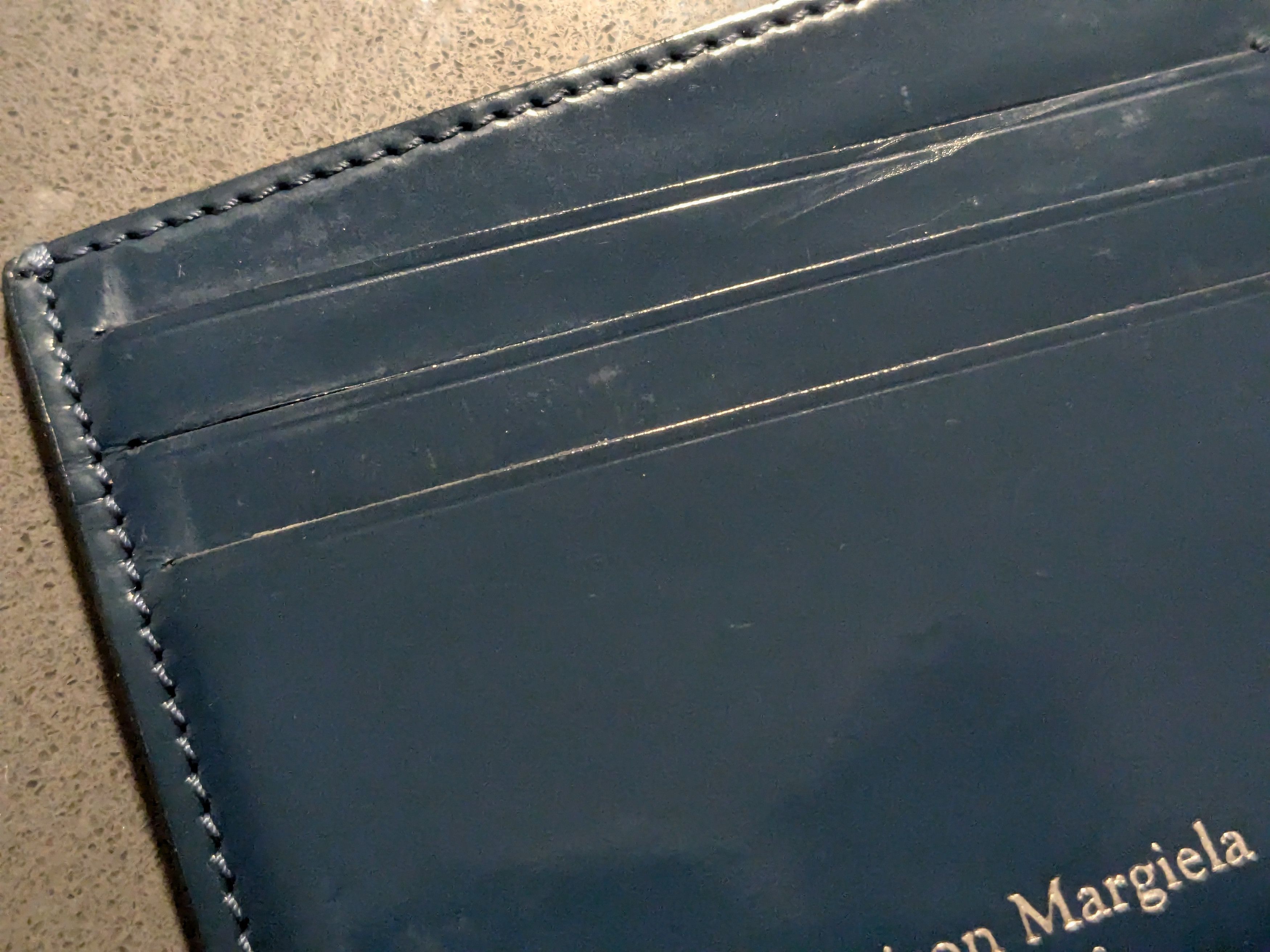 Maison Margiela Maison Margiela Cardholder Wallet Black Green Leather Slim Size ONE SIZE - 8 Thumbnail