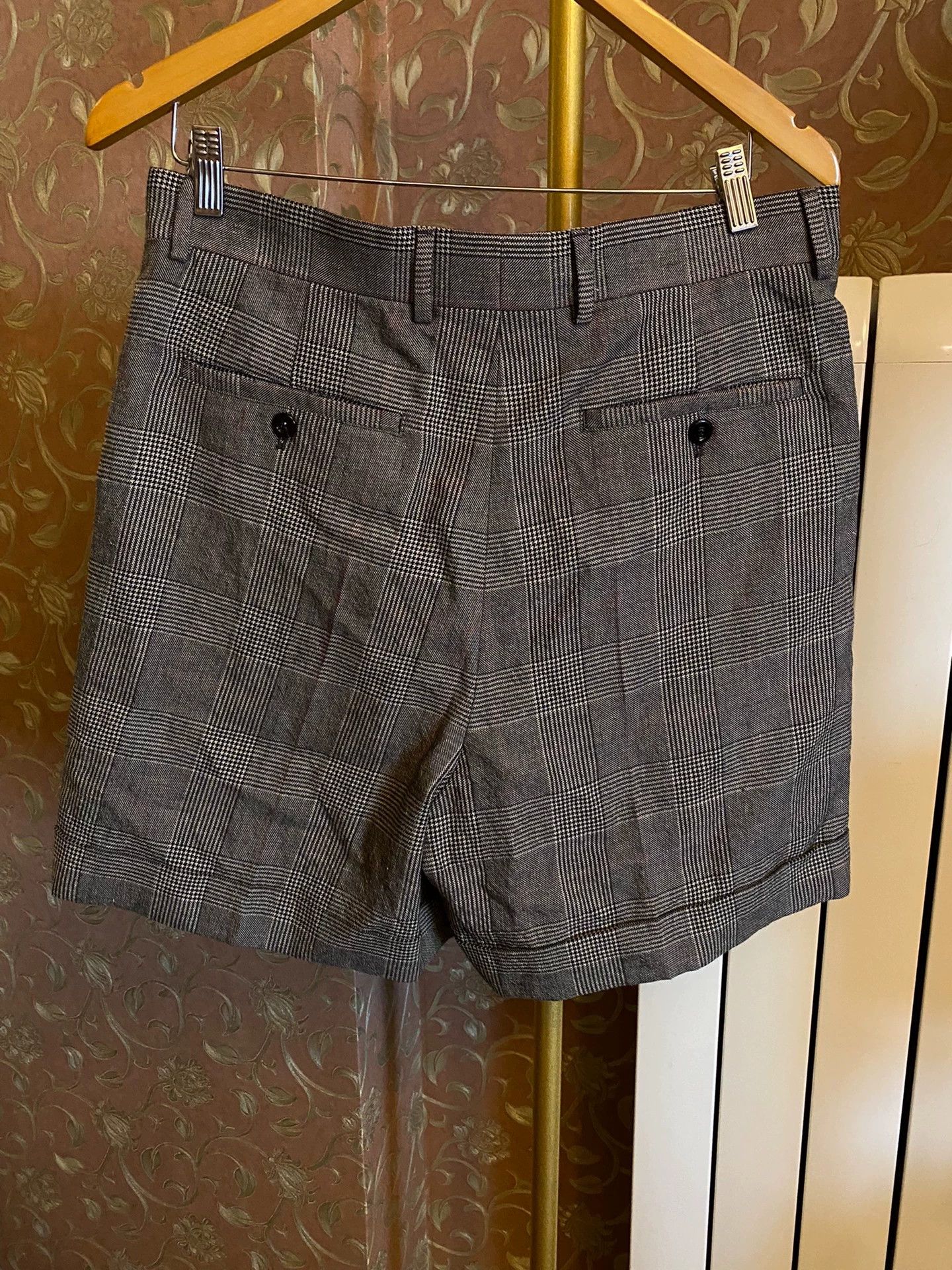 Gucci GUCCI 1921 Blue Label Linen Wool Prince Check Shorts Size US 32 / EU 48 - 3 Thumbnail