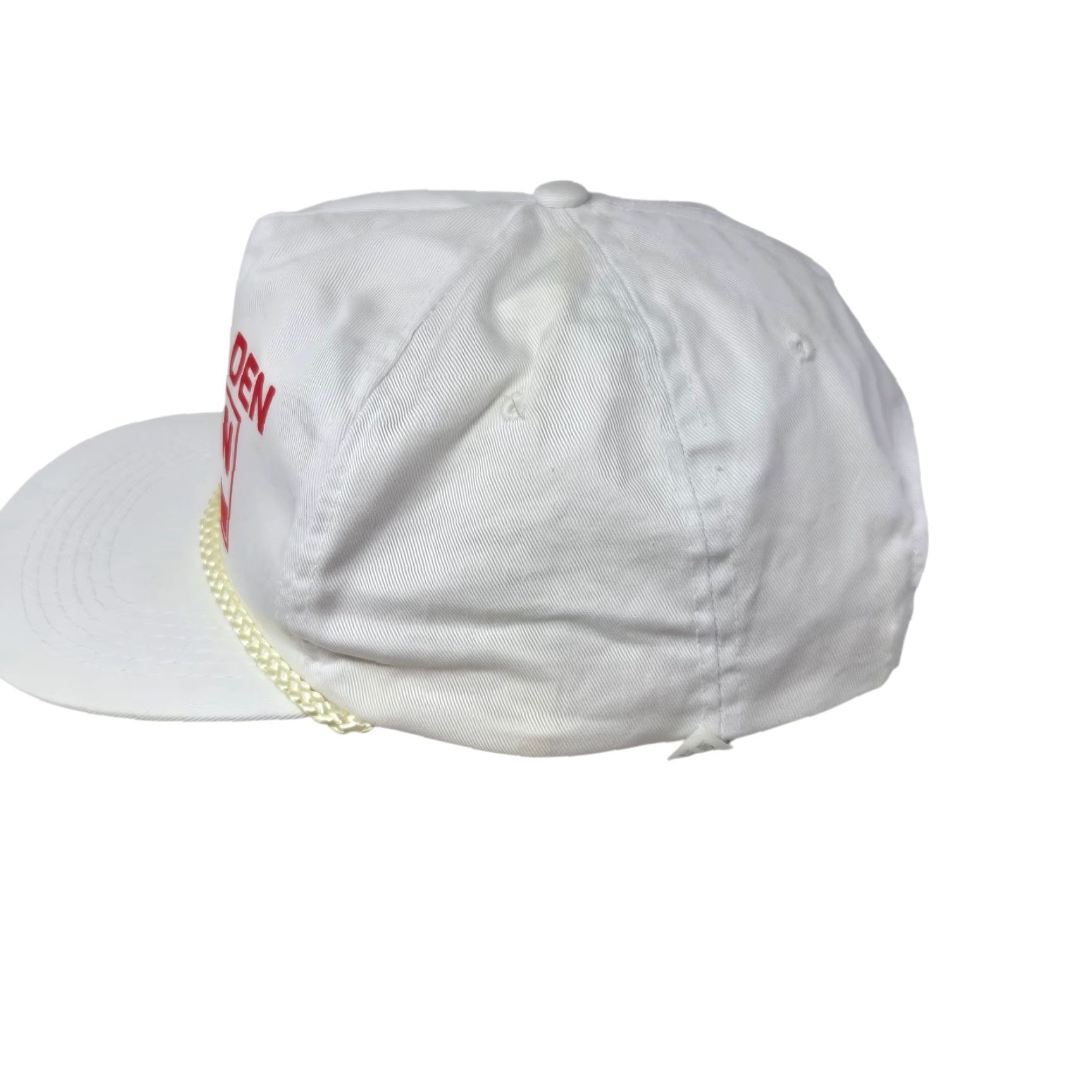 Roper VINTAGE Exxon Snapback Hat Tiger's Den Trucker Rare Rope White Red Cotton Cap Adjustable 1990s Men/Women? Size ONE SIZE - 7 Thumbnail