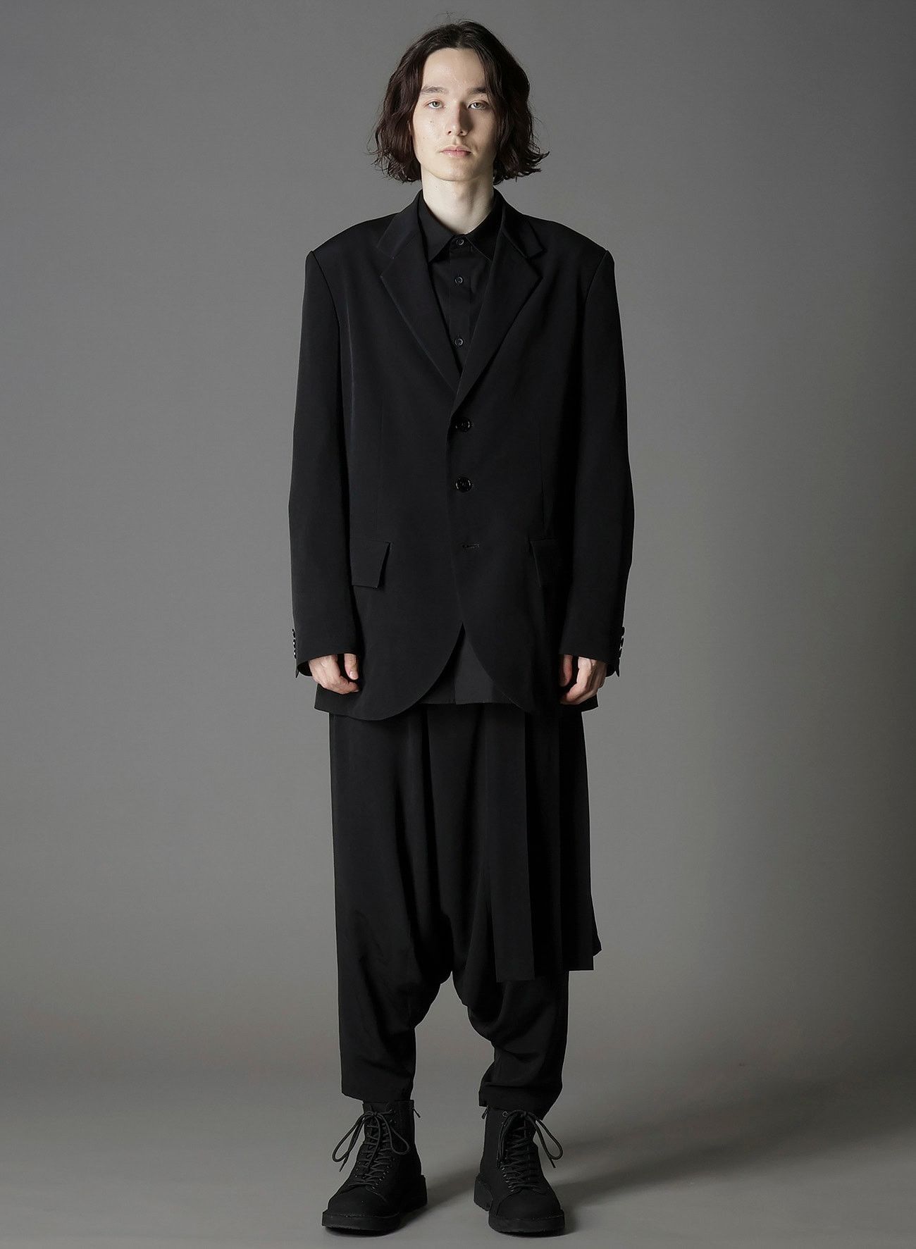 Yohji Yamamoto Yohji Yamamoto Ground Y - CREPE DE CHINE BAG PLEATED JACKET Size US L / EU 52-54 / 3 - 2 Thumbnail