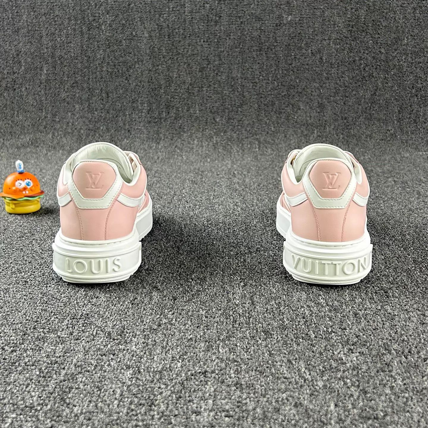 Louis Vuitton LV White/Pink All-over Embossed Platform Shoes Size US 5.5 / IT 35.5 - 5 Thumbnail