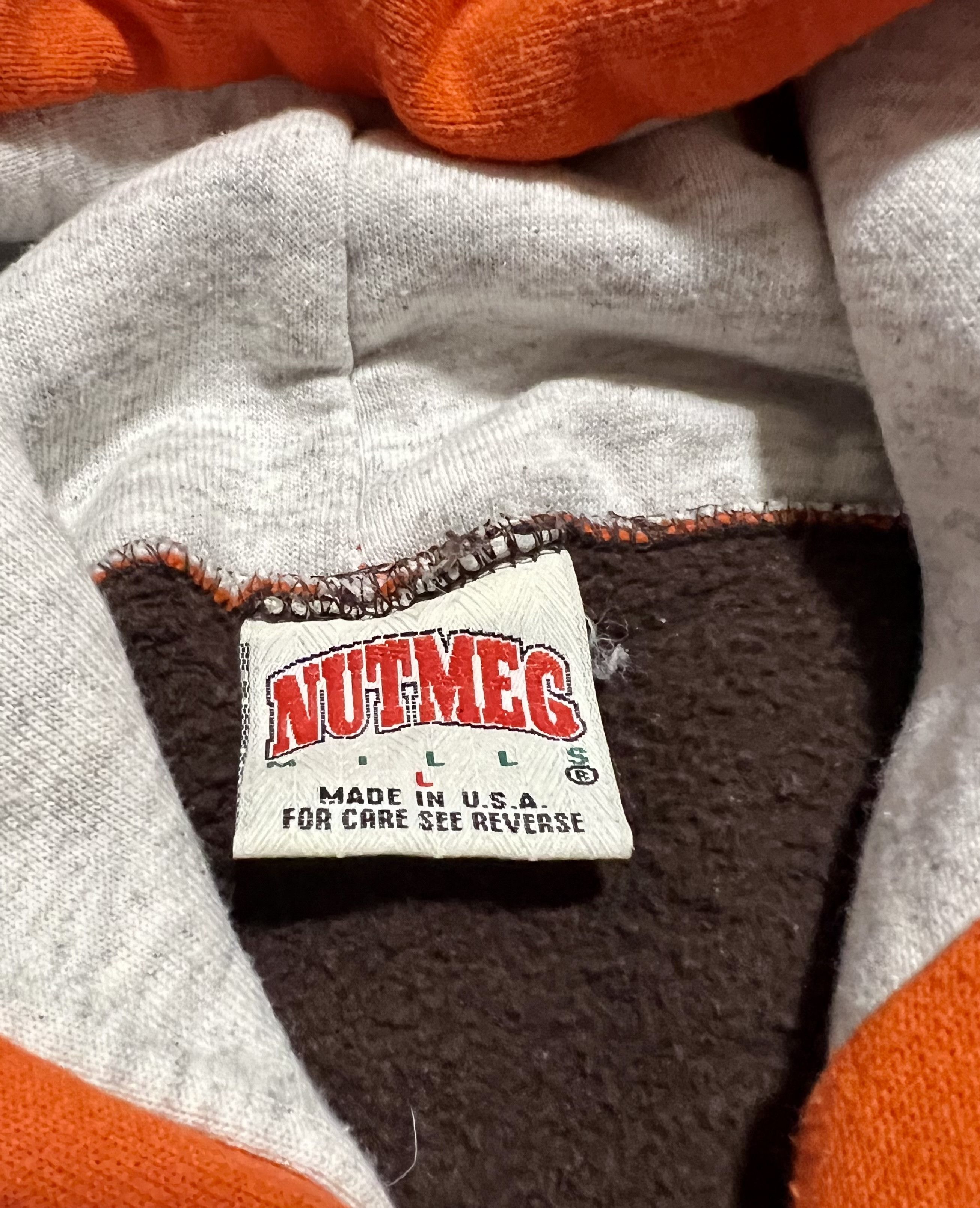 Nutmeg Cleveland Browns Nutmeg Mills 90s Vintage Hoodie Sweatshirt Size US L / EU 52-54 / 3 - 5 Thumbnail