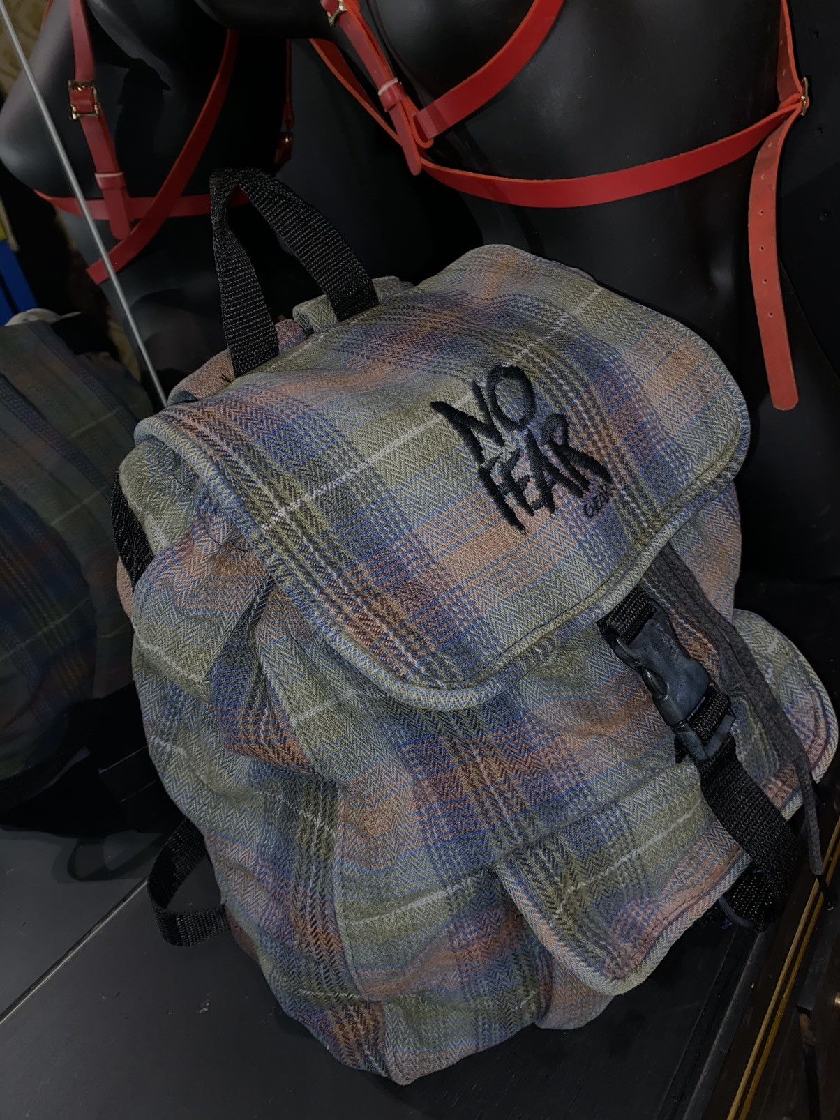 No Fear Vintage No Fear Backpack Streetwear Urban Style y2k Bag Size ONE SIZE - 4 Thumbnail