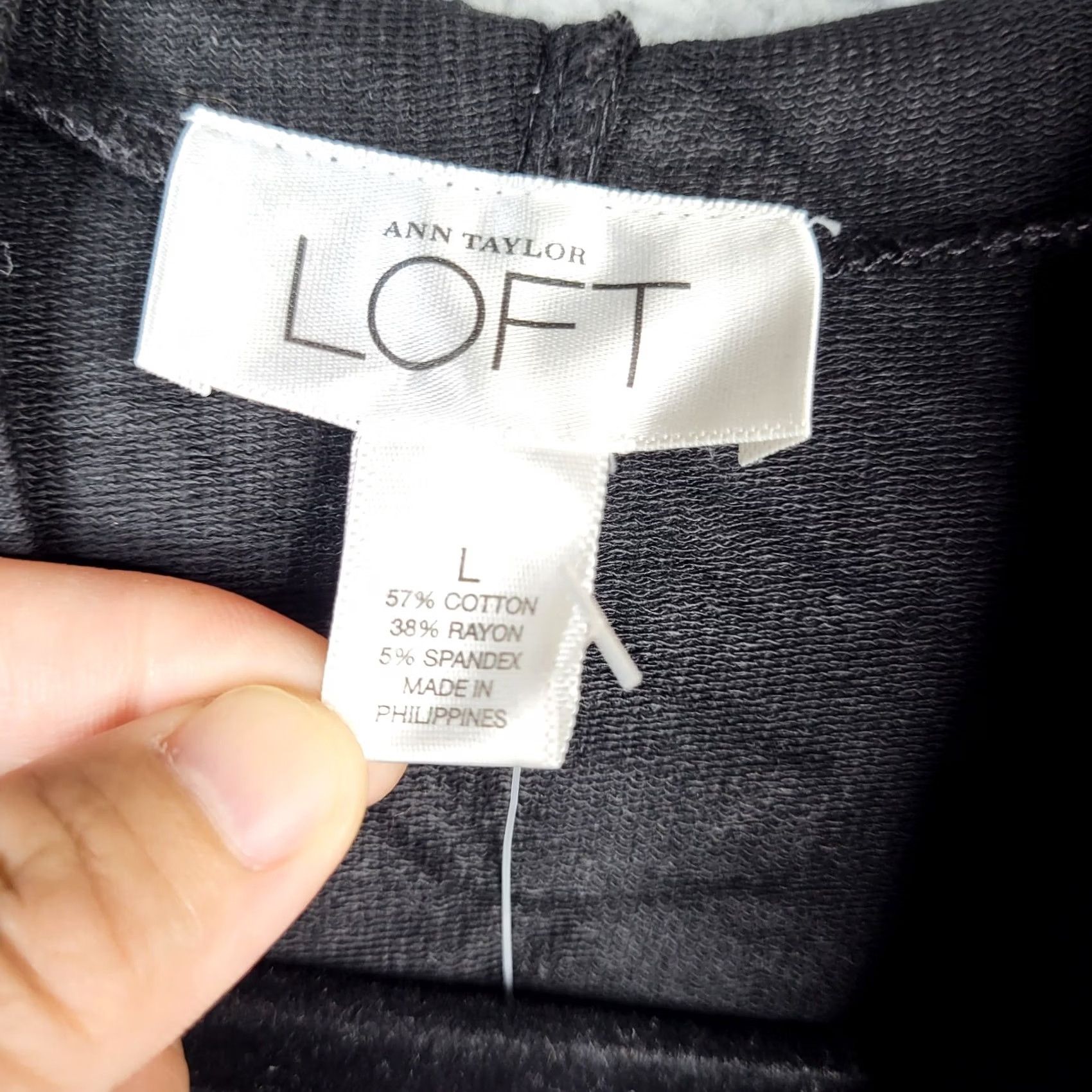 Loft Ann Taylor LOFT Women's Black Sweater Size L Size L / US 10 / IT 46 - 7 Thumbnail
