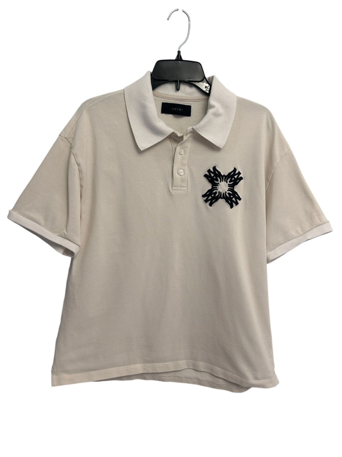 Amiri AMIRI Off-White Embroidered MA Quad Polo Large Authentic Size US L / EU 52-54 / 3 - 2 Thumbnail