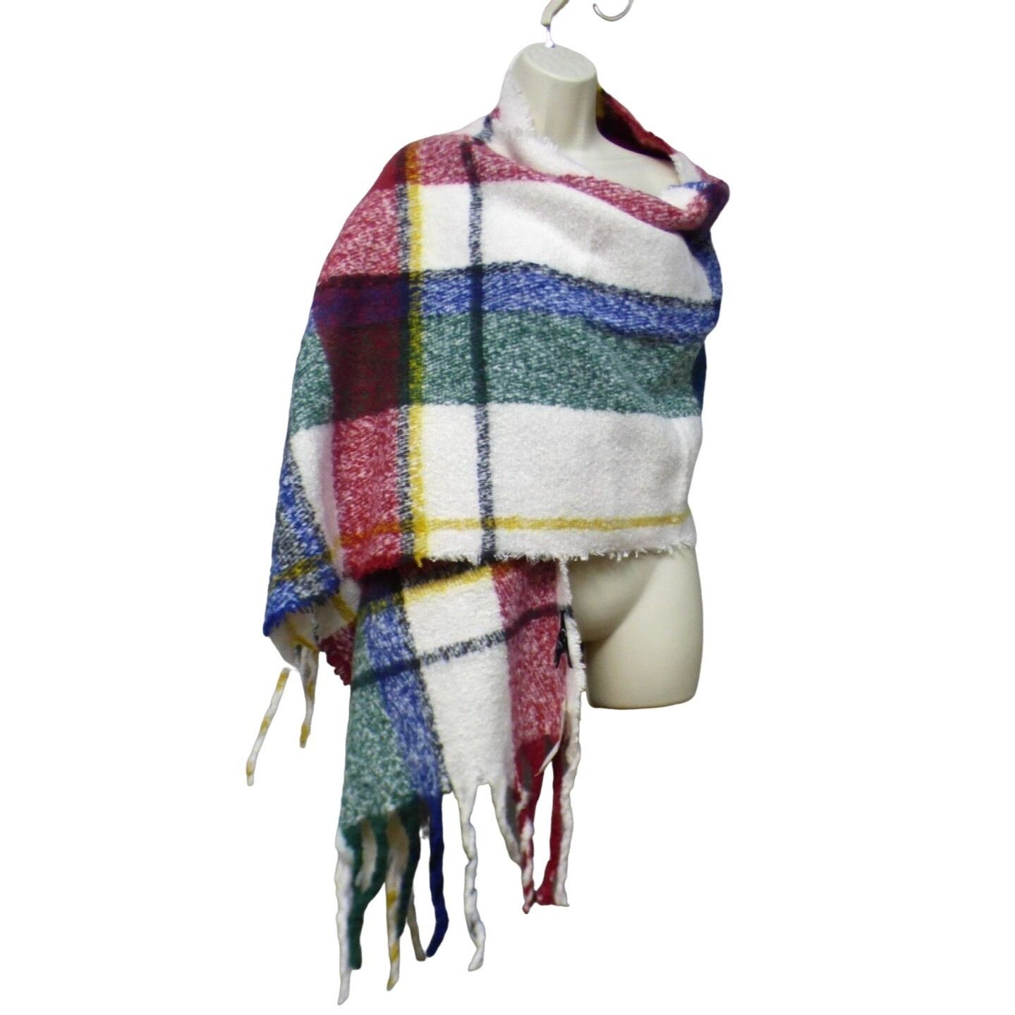 Other CEJON Women’s Plaid Pattern Oversized Blanket Wrap / Scarf, Size ONE SIZE - 3 Thumbnail