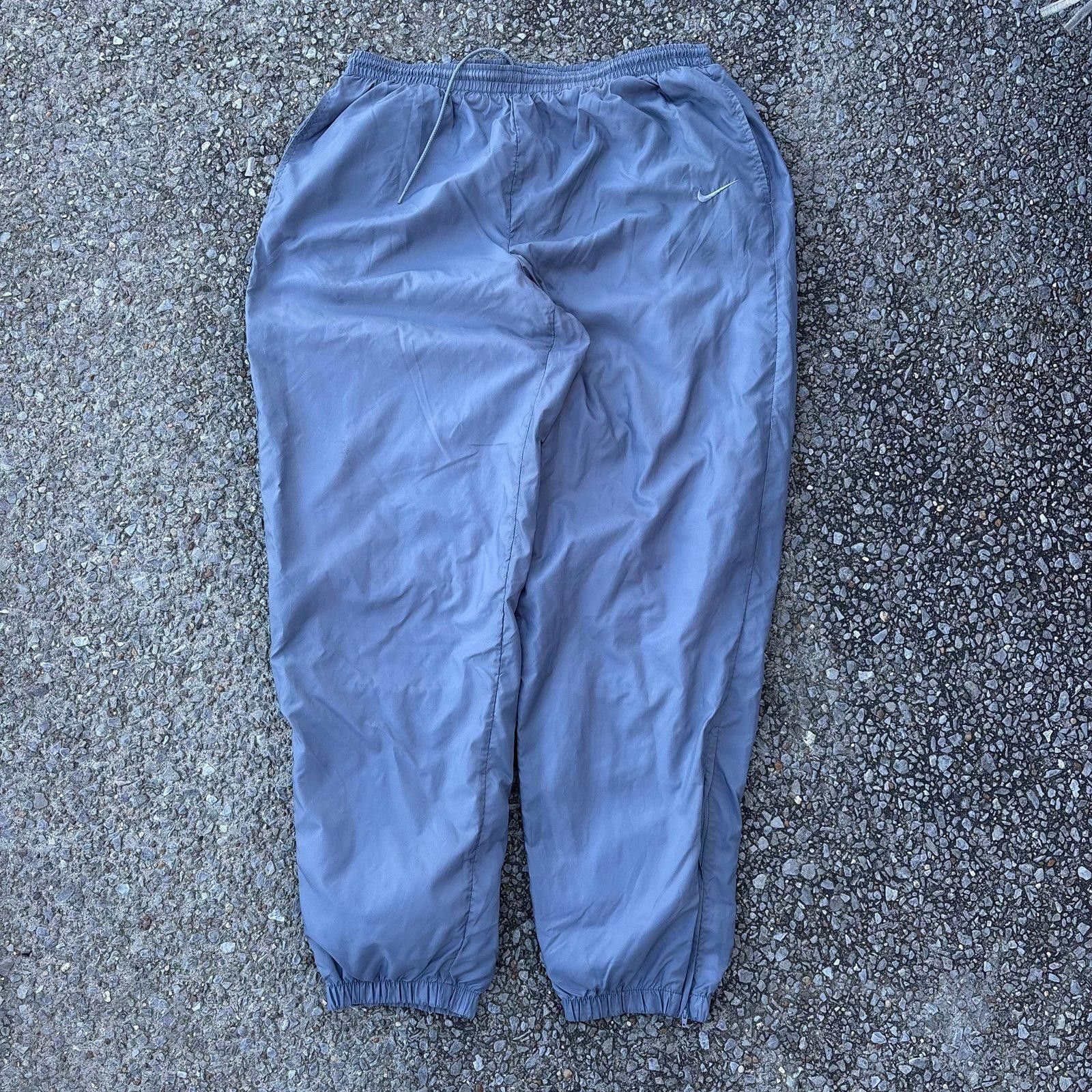Nike Vintage 90s gray baggy Nike track pants Size ONE SIZE - 1 Thumbnail