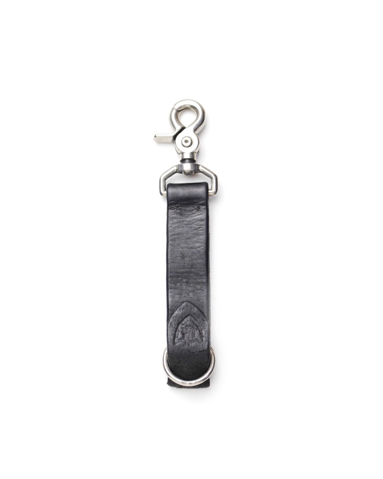 Vintage 2000S HTC BLACK LEATHER KEY STRAP WITH TURQUOISE STUD Size ONE SIZE - 2 Thumbnail