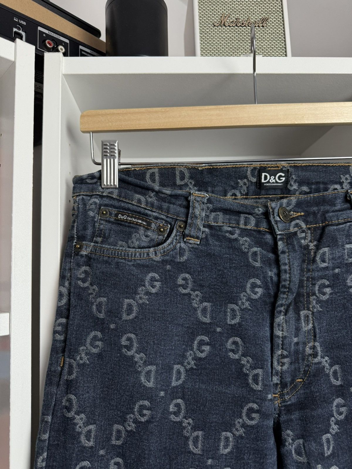 Designer × Dolce & Gabbana × Vintage Vintage y2k Dolce & Gabbana monogram denim pants 30 archive Size US 30 / EU 46 - 4 Thumbnail