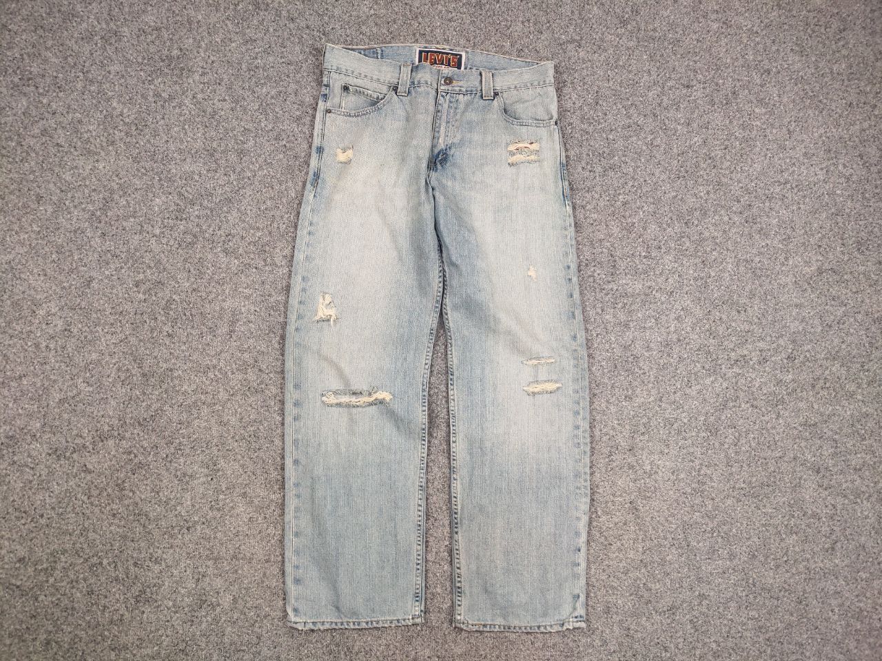 Levi's Vintage Levis 549 Baggy Light Wash Distressed Denim Jeans Size US 34 / EU 50 - 7 Thumbnail