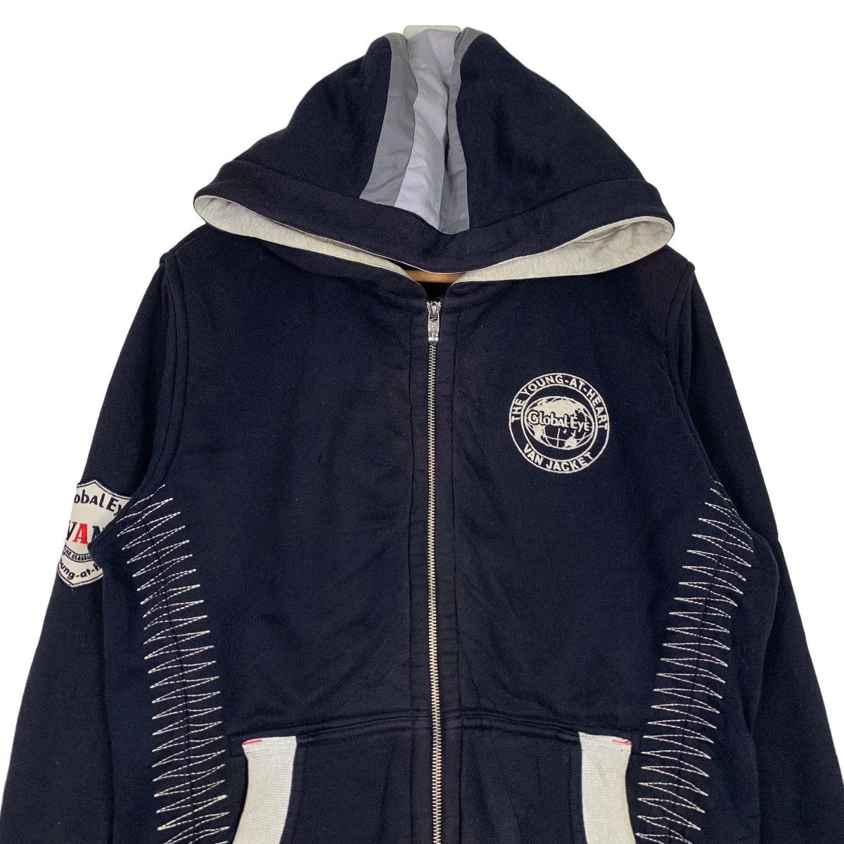 Japanese Brand VAN JAC Fleece Lined Zipper Hoodies Sweatshirt #0904-C40 Size US M / EU 48-50 / 2 - 2 Thumbnail