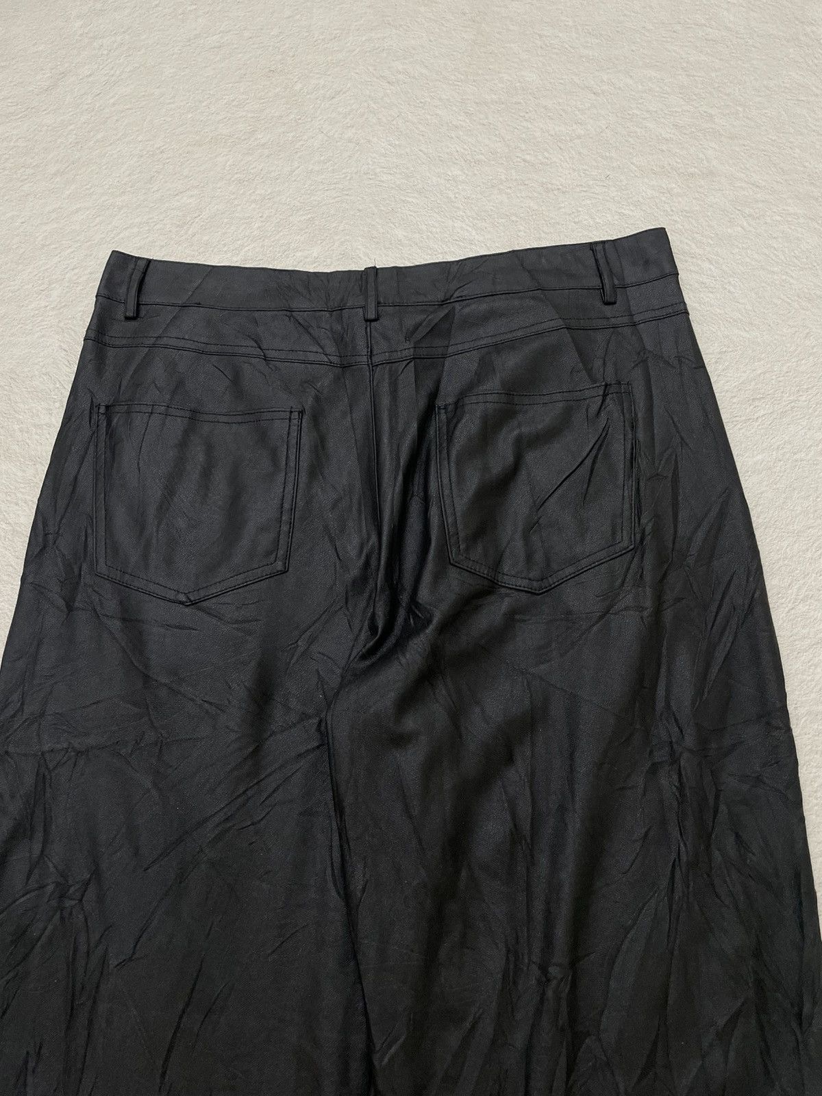 Japanese Brand 2000s Zara Black Pleated Trousers – Relaxed Fit Japanese Y2K Size US 36 / EU 52 - 7 Thumbnail