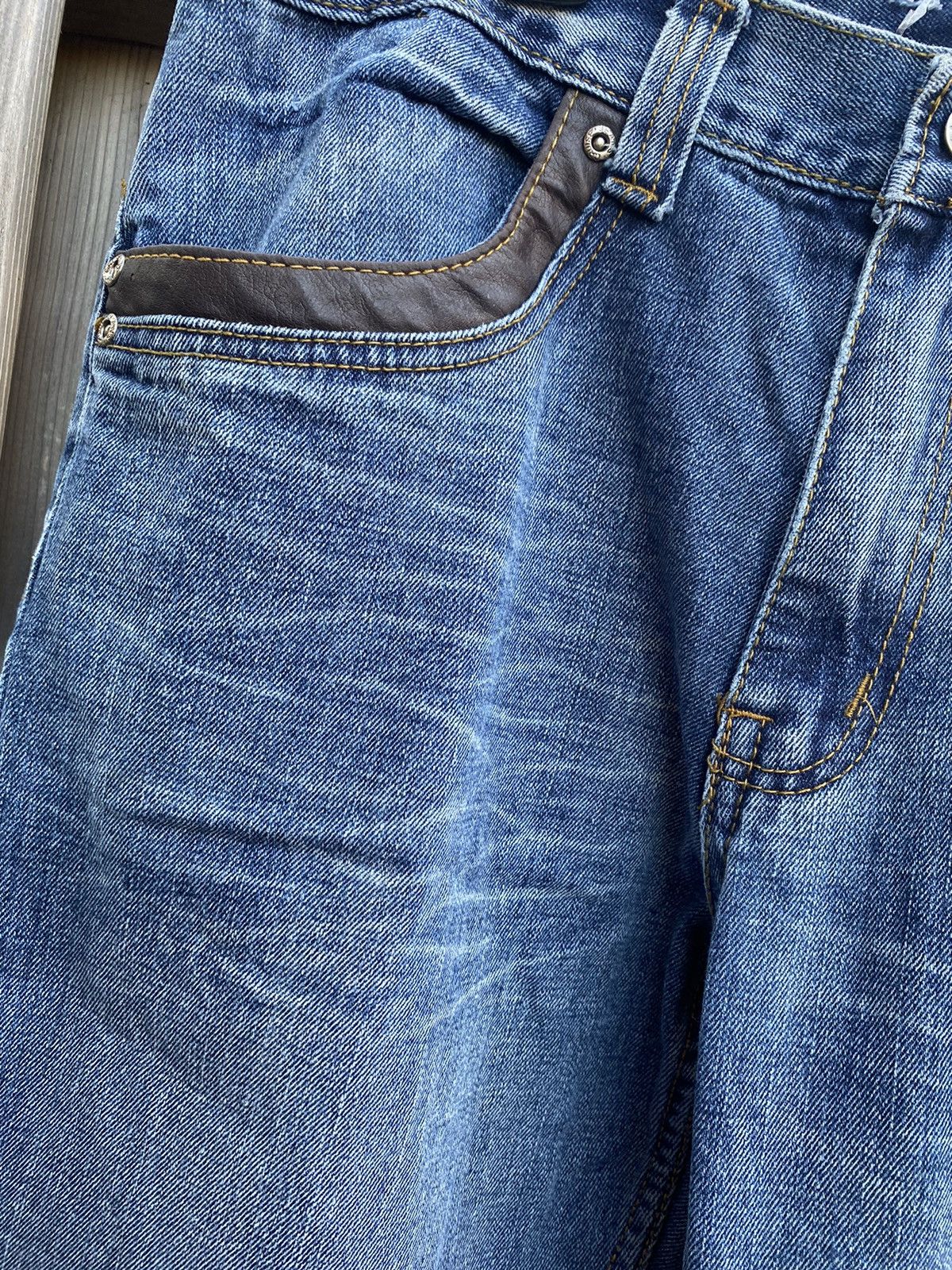 True Religion × Vintage Vintage Cruise & Jeans Embroided Baggy Blue Jeans Size US 34 / EU 50 - 3 Thumbnail