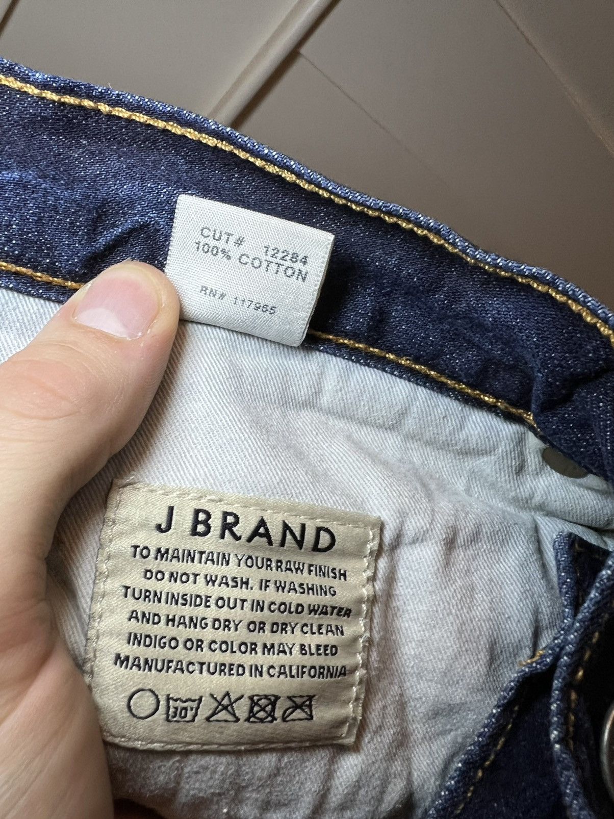 J Brand Vintage J. Brand raw blue selvedge denim slim skinny jeans Size US 34 / EU 50 - 6 Thumbnail