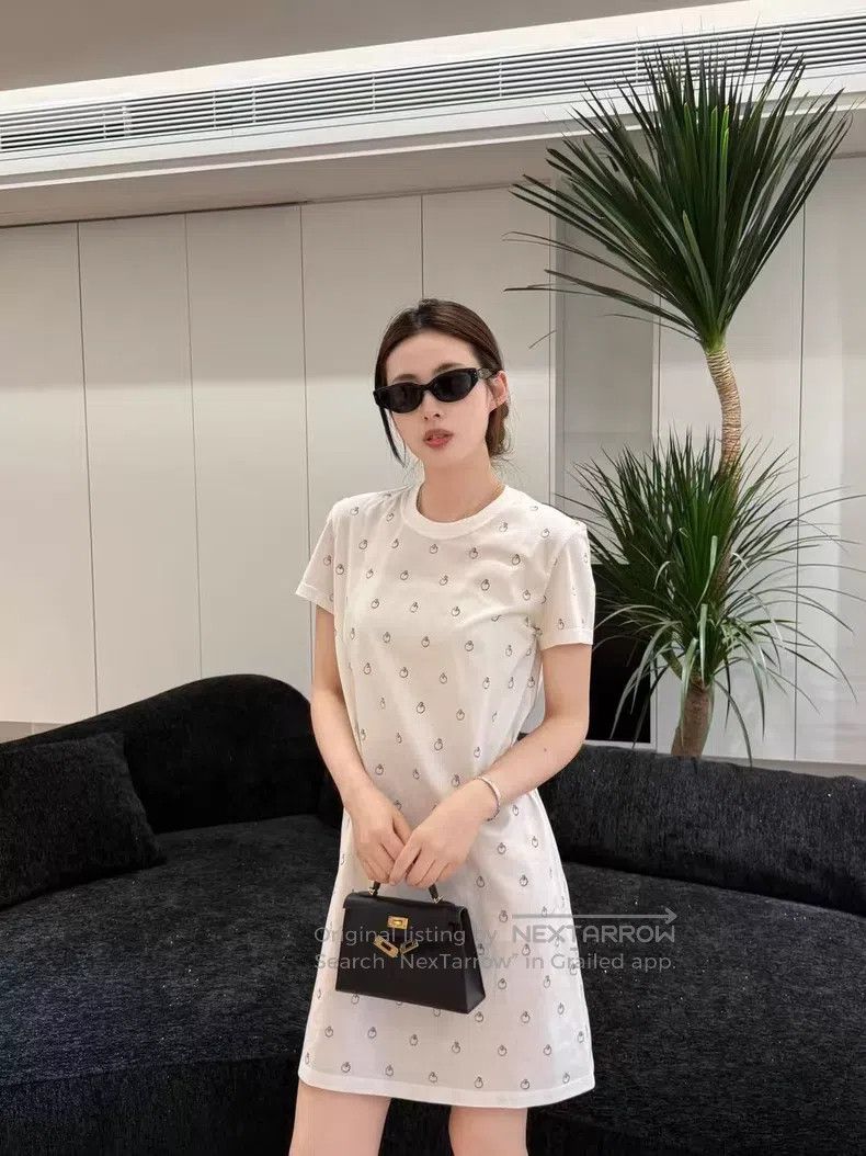 Hermes Hermes 26 Spring/Summer Women's Printed T-Shirt Dress Size XS / US 0-2 / IT 36-38 - 5 Thumbnail
