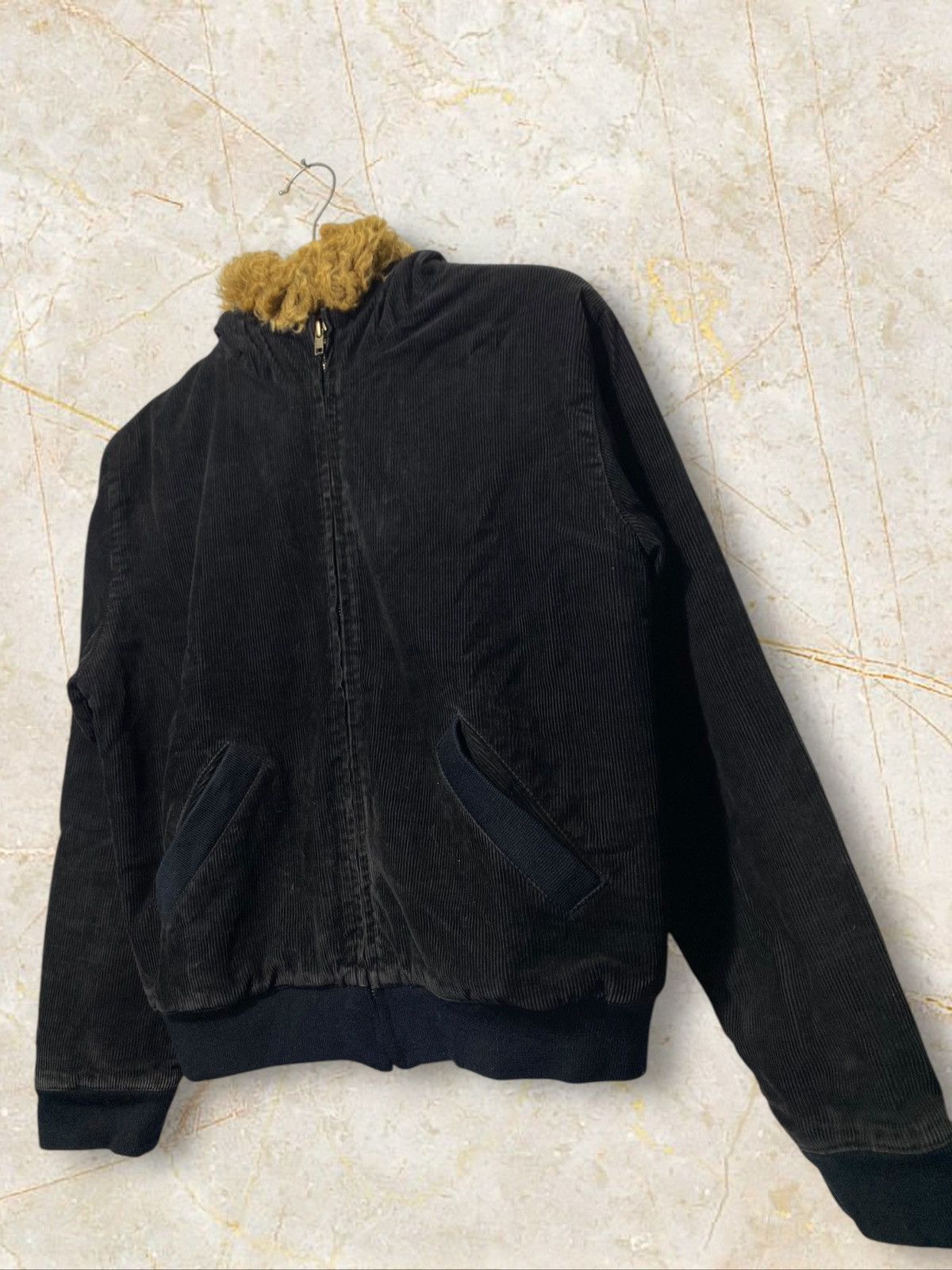 Japanese Brand Blue Moon Blue Corduroy fur hoodie Size US M / EU 48-50 / 2 - 4 Thumbnail