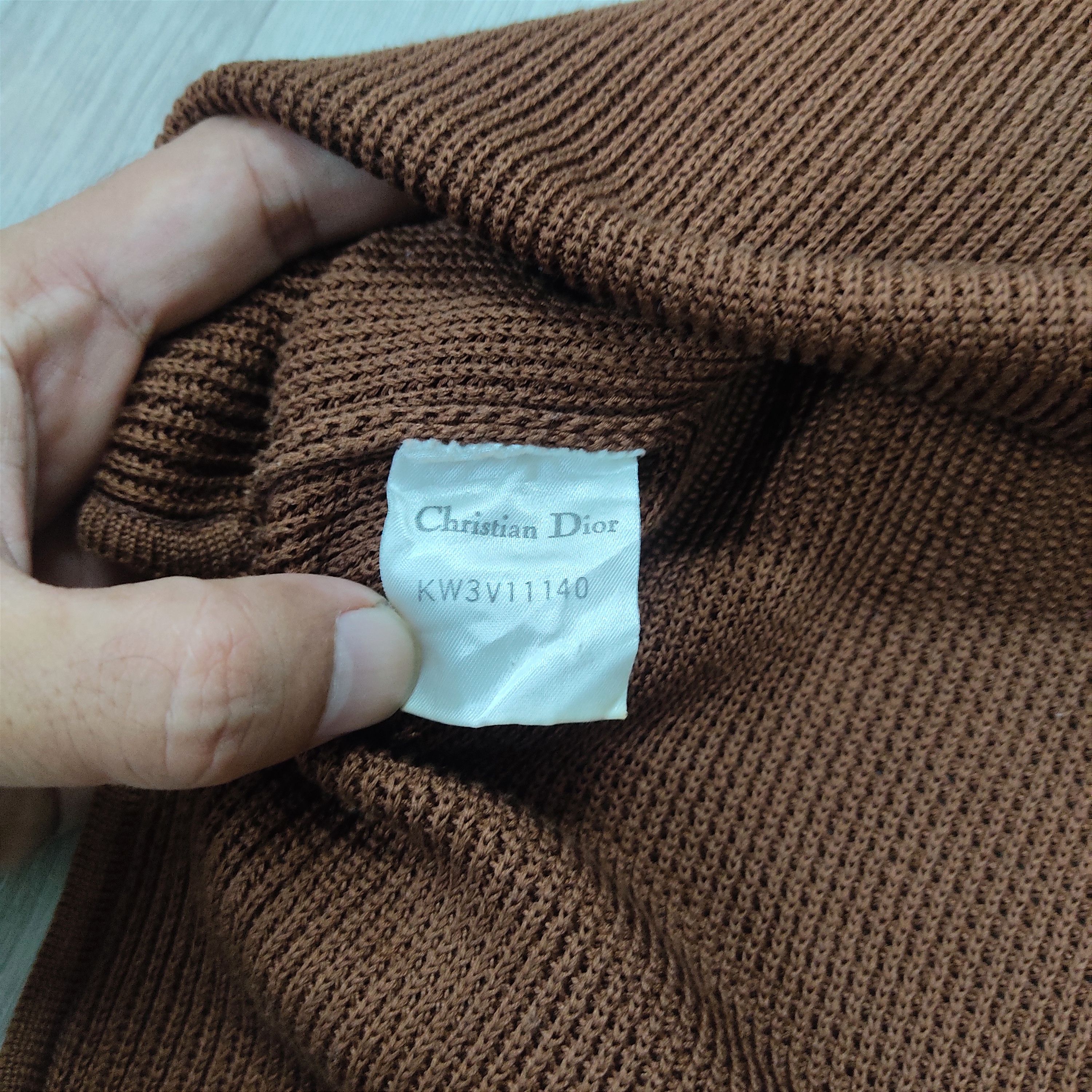 Christian Dior Monsieur × Homespun Knitwear × Vintage Vintage CHRISTIAN DIOR Plain Knit Top Size M / US 6-8 / IT 42-44 - 7 Thumbnail