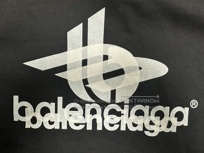 Balenciaga Balenciaga Letter Logo Printed Hooded Straight Sweatshirt Size US XS / EU 42 / 0 - 3 Thumbnail